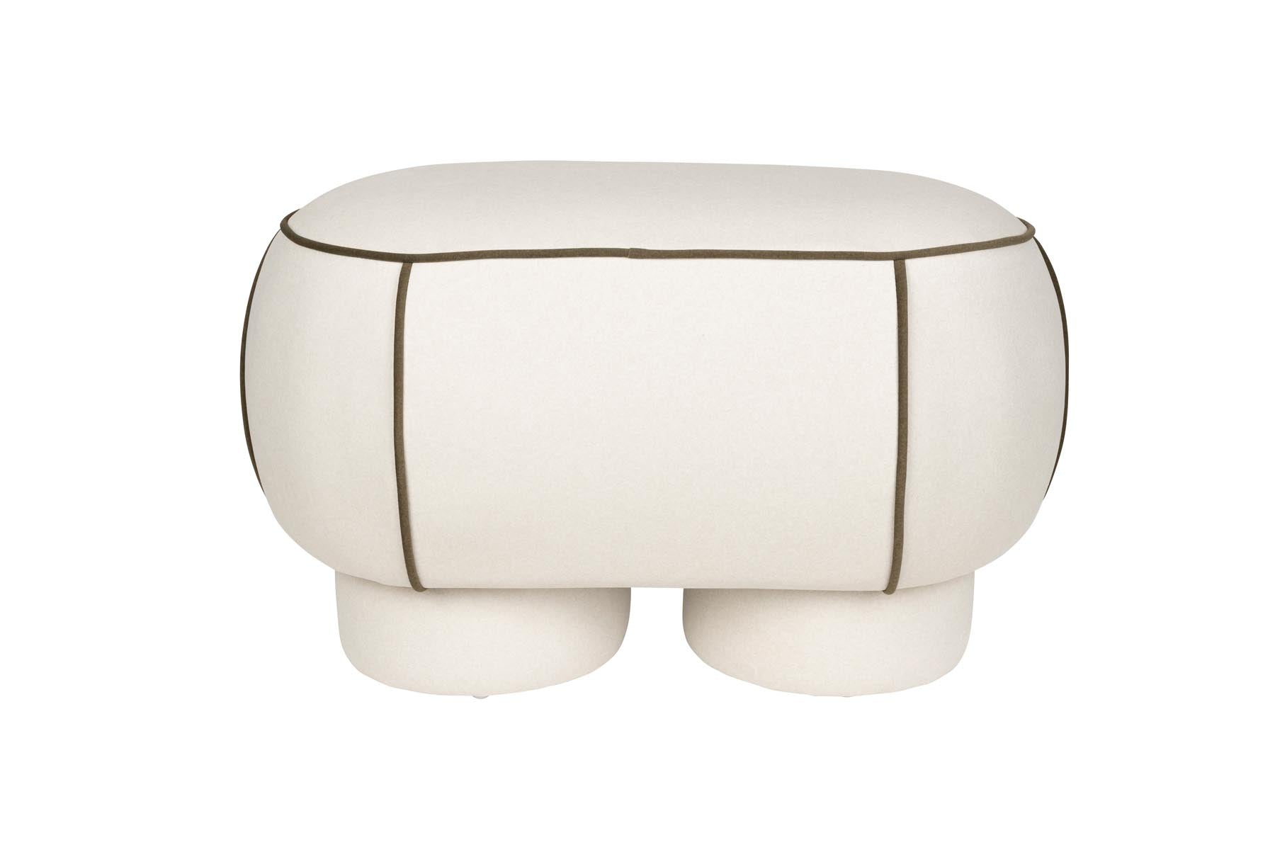Bank Marina in Weiss präsentiert im Onlineshop von KAQTU Design AG. Sitzbank ist von White Label Living