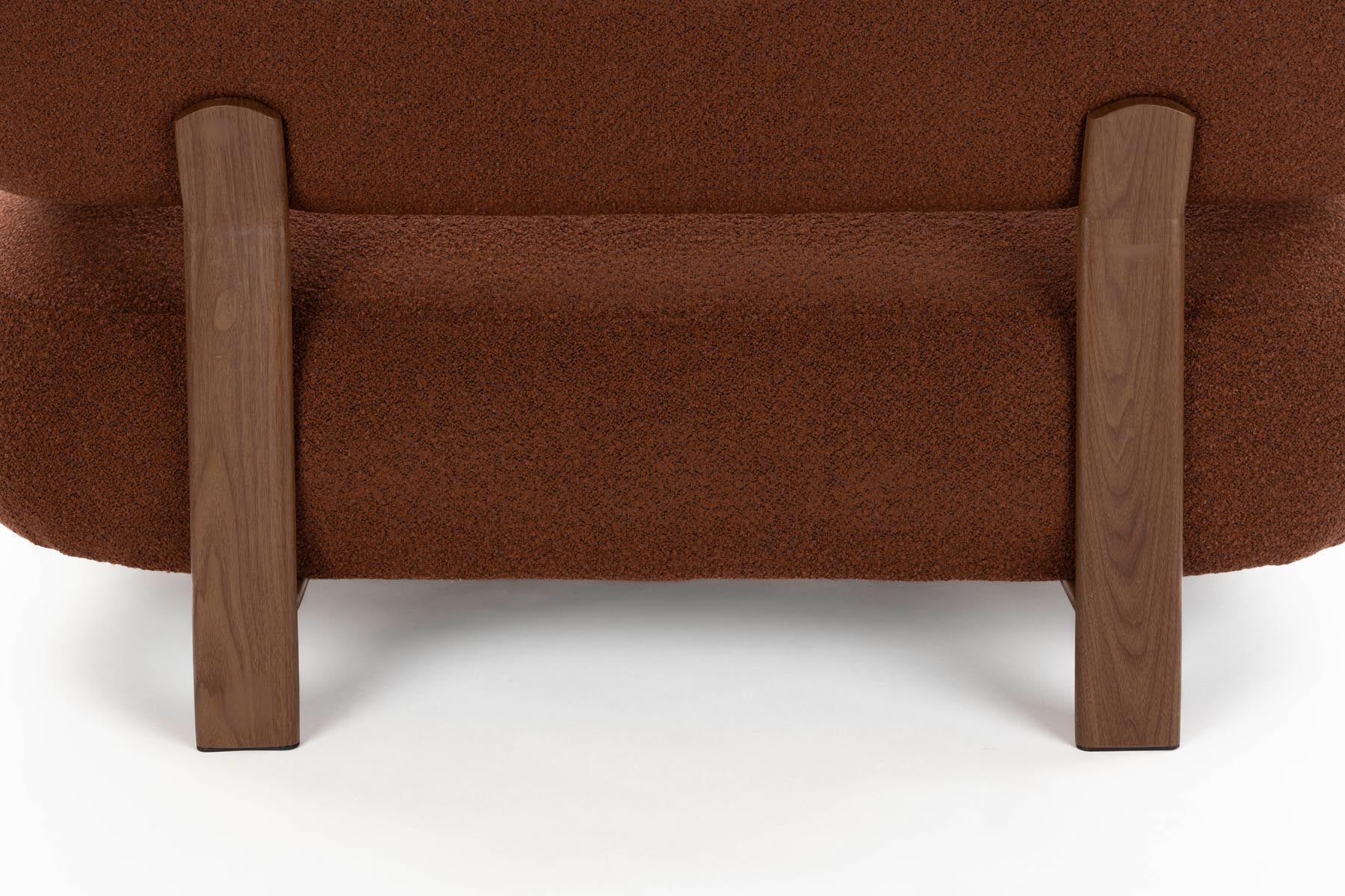 Sofa 2-Sitzer Robyn in Braun präsentiert im Onlineshop von KAQTU Design AG. 2er Sofa ist von White Label Living