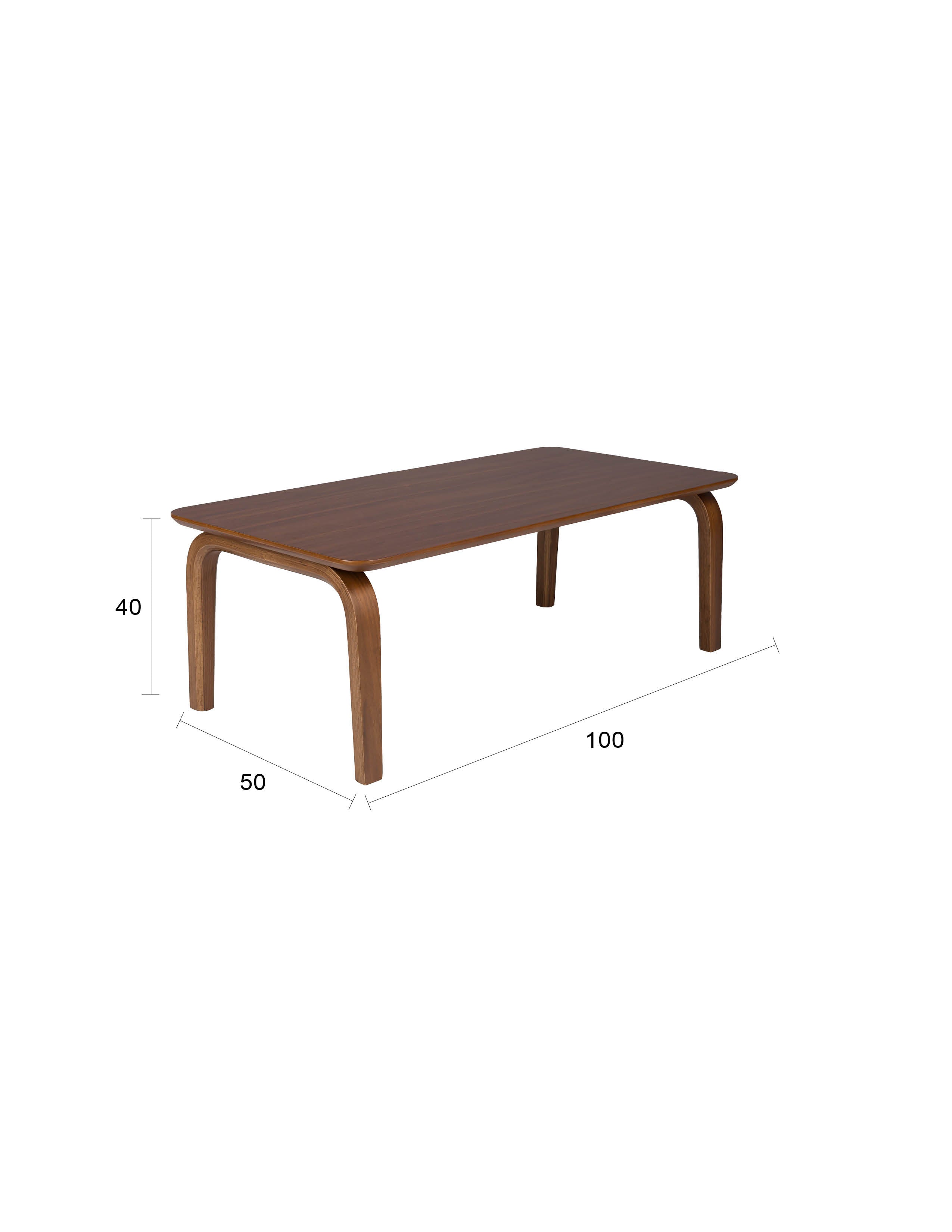 Couchtisch Walden in Braun präsentiert im Onlineshop von KAQTU Design AG. Couchtisch ist von White Label Living