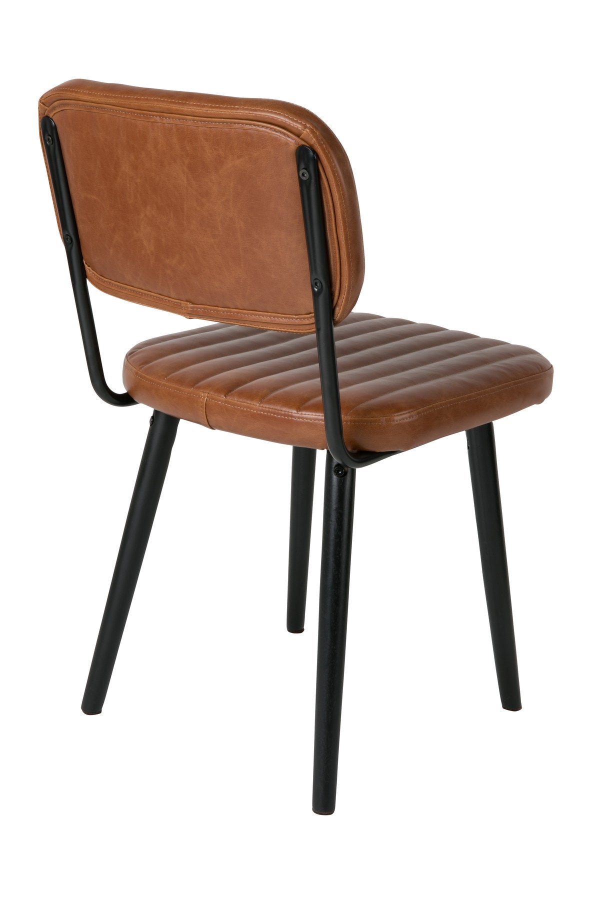 Stuhl JAKE WORN in Braun präsentiert im Onlineshop von KAQTU Design AG. Stuhl ist von White Label Living