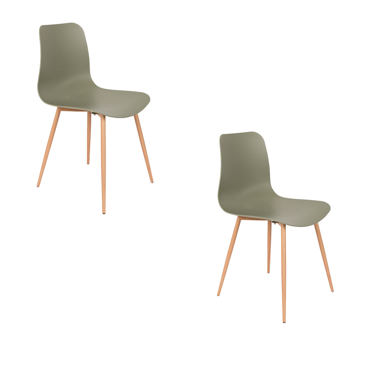 Stuhl LEON in Grün präsentiert im Onlineshop von KAQTU Design AG. Stuhl ist von White Label Living