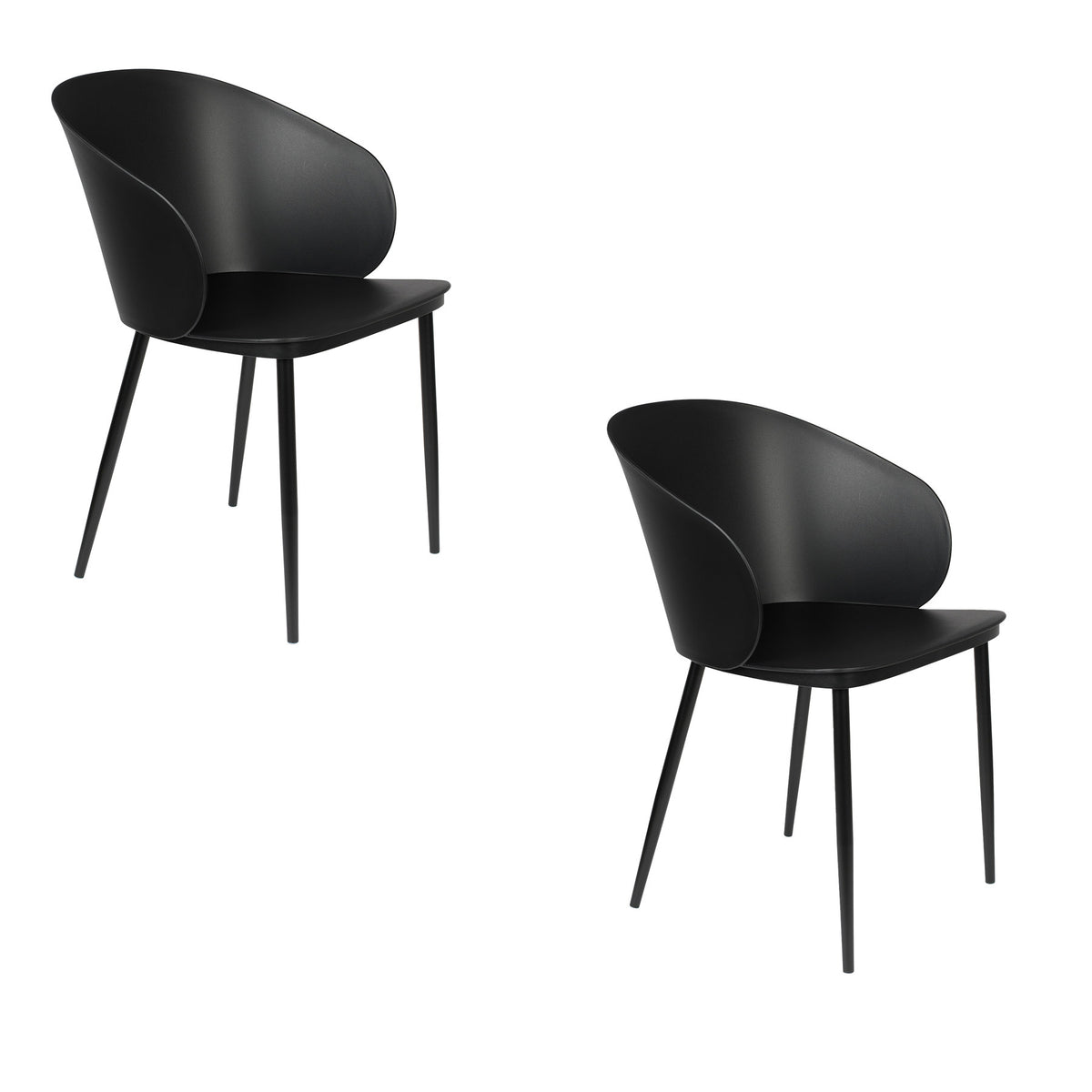 Stuhl GIGI in Schwarz präsentiert im Onlineshop von KAQTU Design AG. Stuhl ist von White Label Living