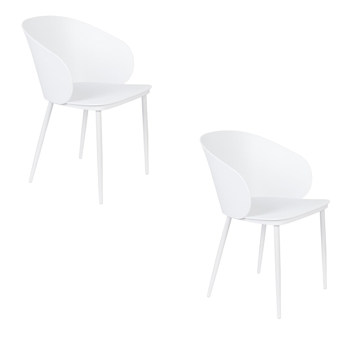 Stuhl GIGI in Weiss präsentiert im Onlineshop von KAQTU Design AG. Stuhl ist von White Label Living