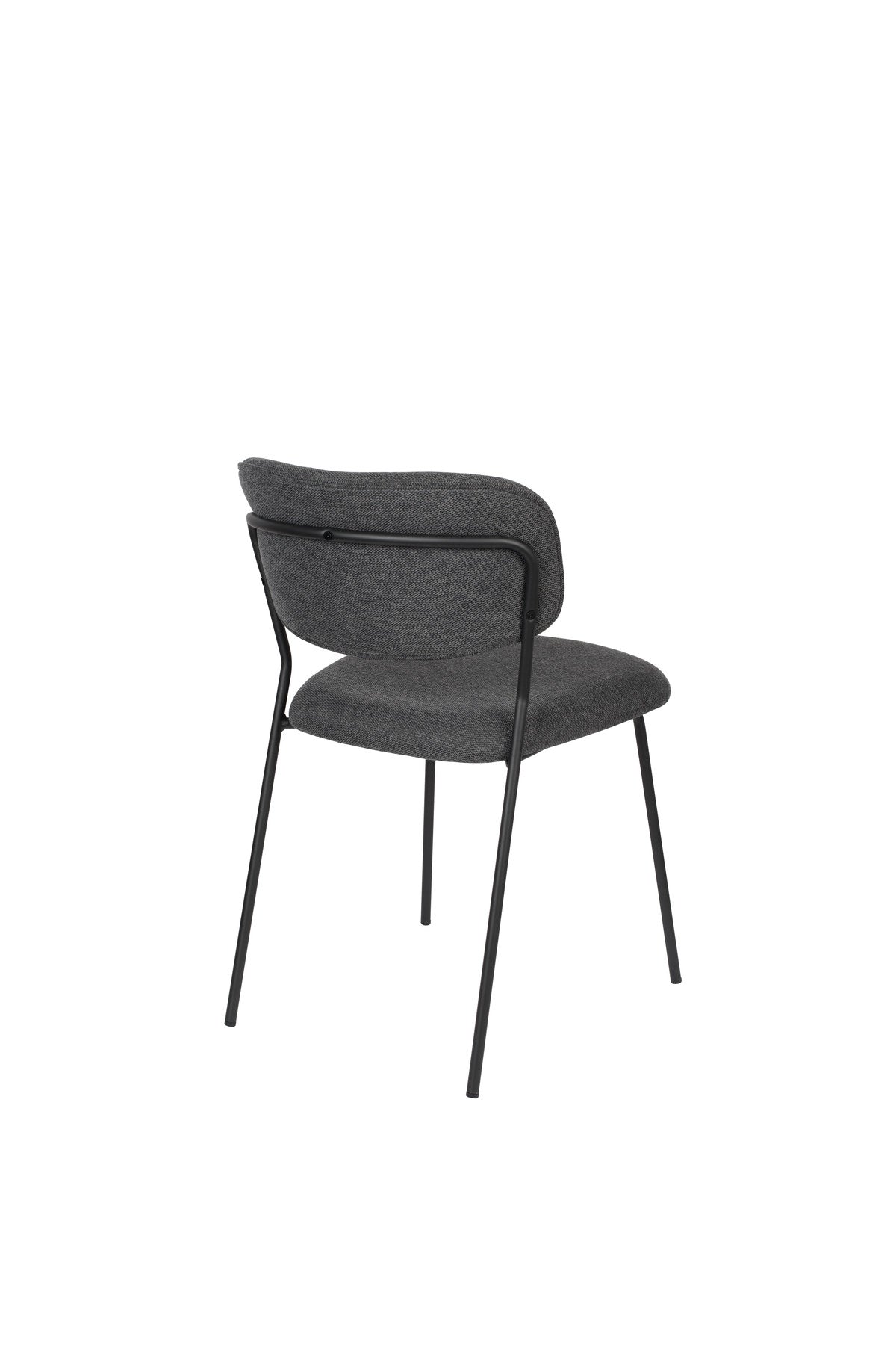 Stuhl Jolien gepolstert V1 in Grau präsentiert im Onlineshop von KAQTU Design AG. Stuhl ist von White Label Living