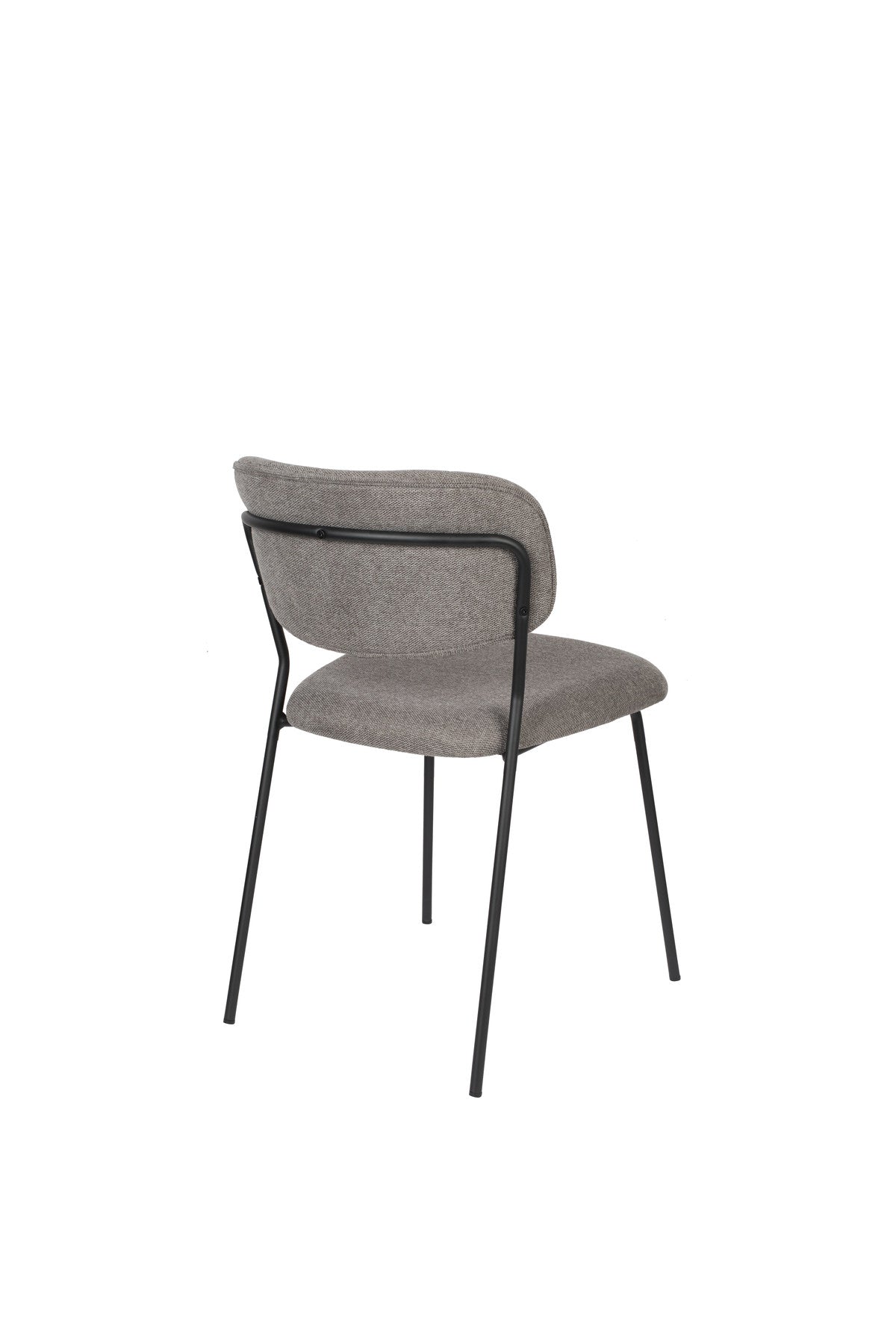Stuhl Jolien gepolstert V1 in Grau präsentiert im Onlineshop von KAQTU Design AG. Stuhl ist von White Label Living