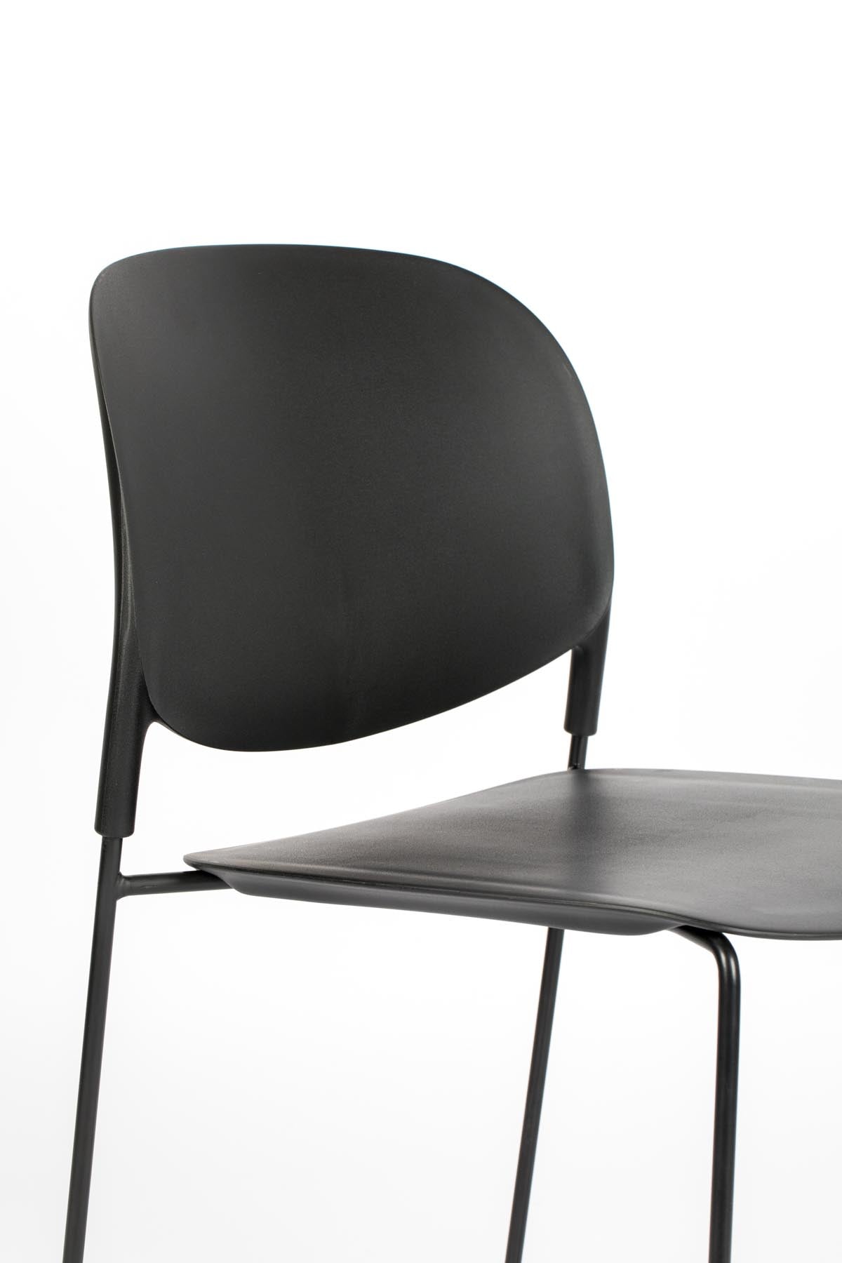Stuhl STACKS in Schwarz präsentiert im Onlineshop von KAQTU Design AG. Stuhl ist von White Label Living