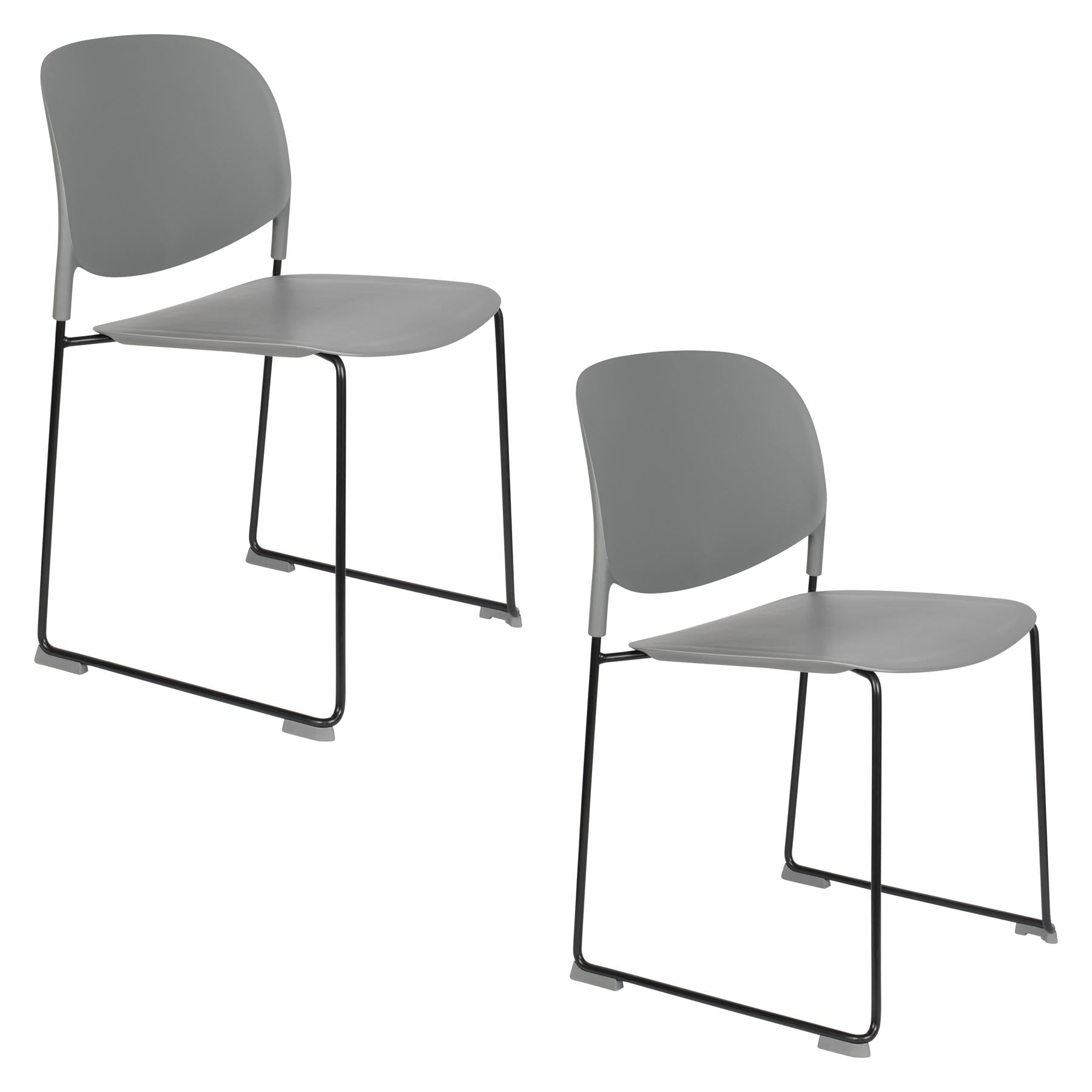 Stuhl STACKS in Grau präsentiert im Onlineshop von KAQTU Design AG. Stuhl ist von White Label Living
