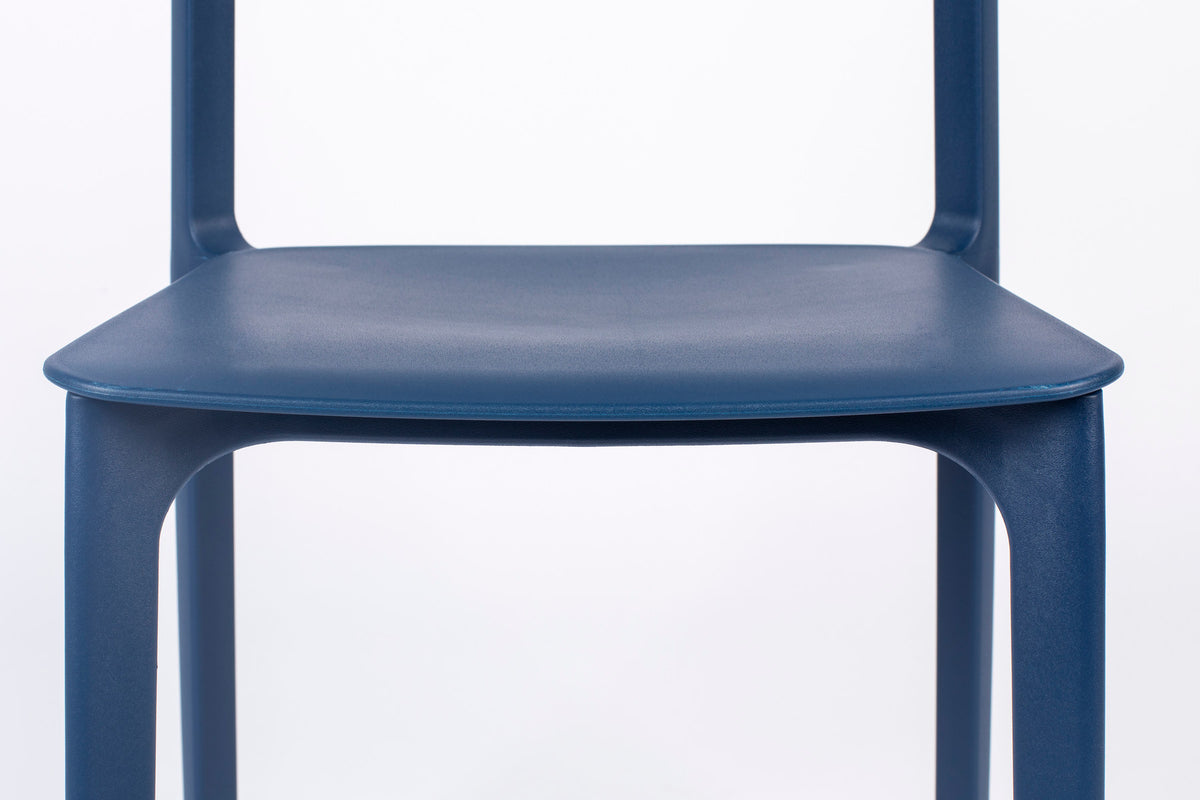 Stuhl Clive in Blau präsentiert im Onlineshop von KAQTU Design AG. Stuhl ist von White Label Living