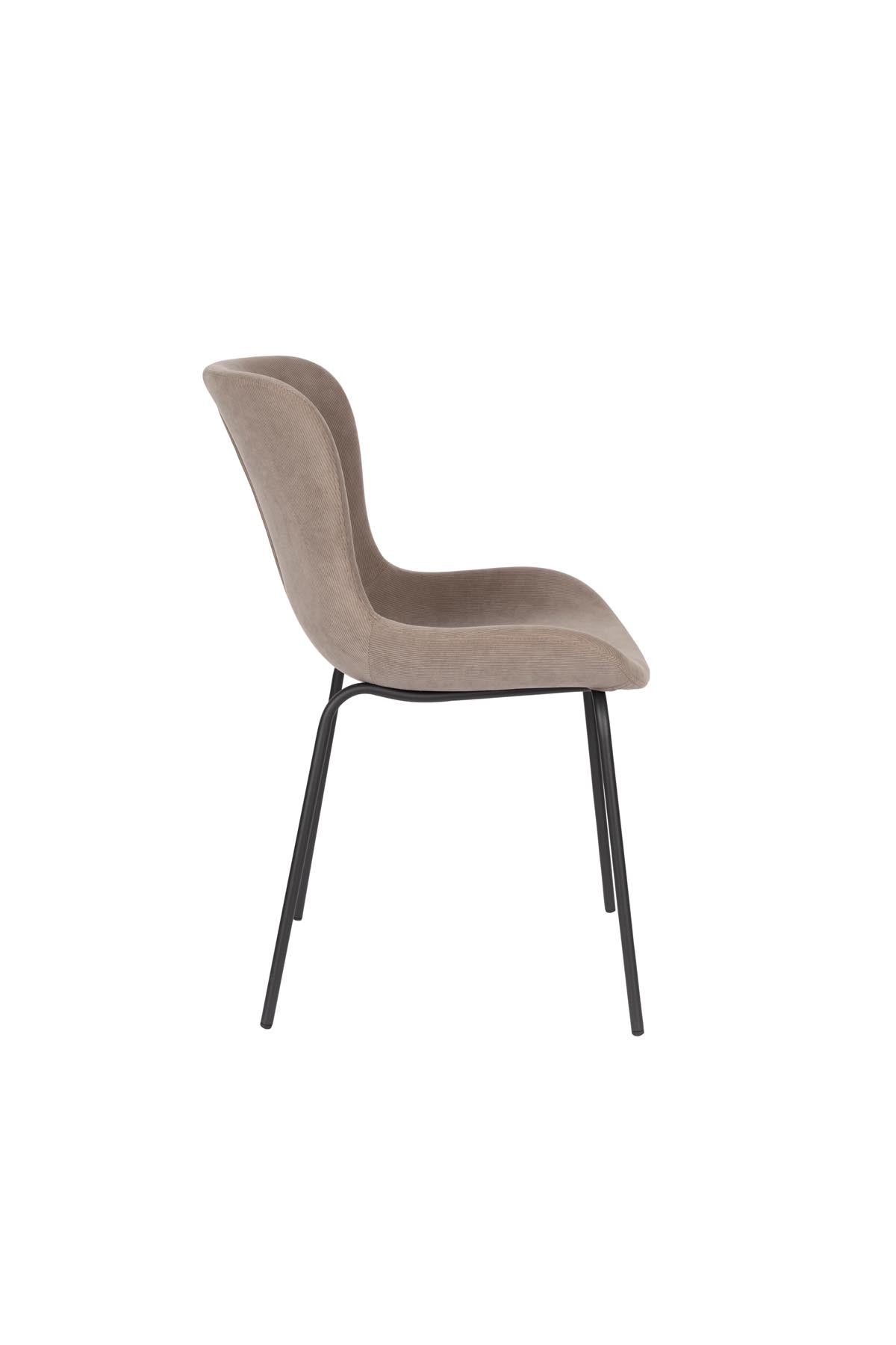 Stuhl Junzo Rib in Grau präsentiert im Onlineshop von KAQTU Design AG. Stuhl ist von White Label Living