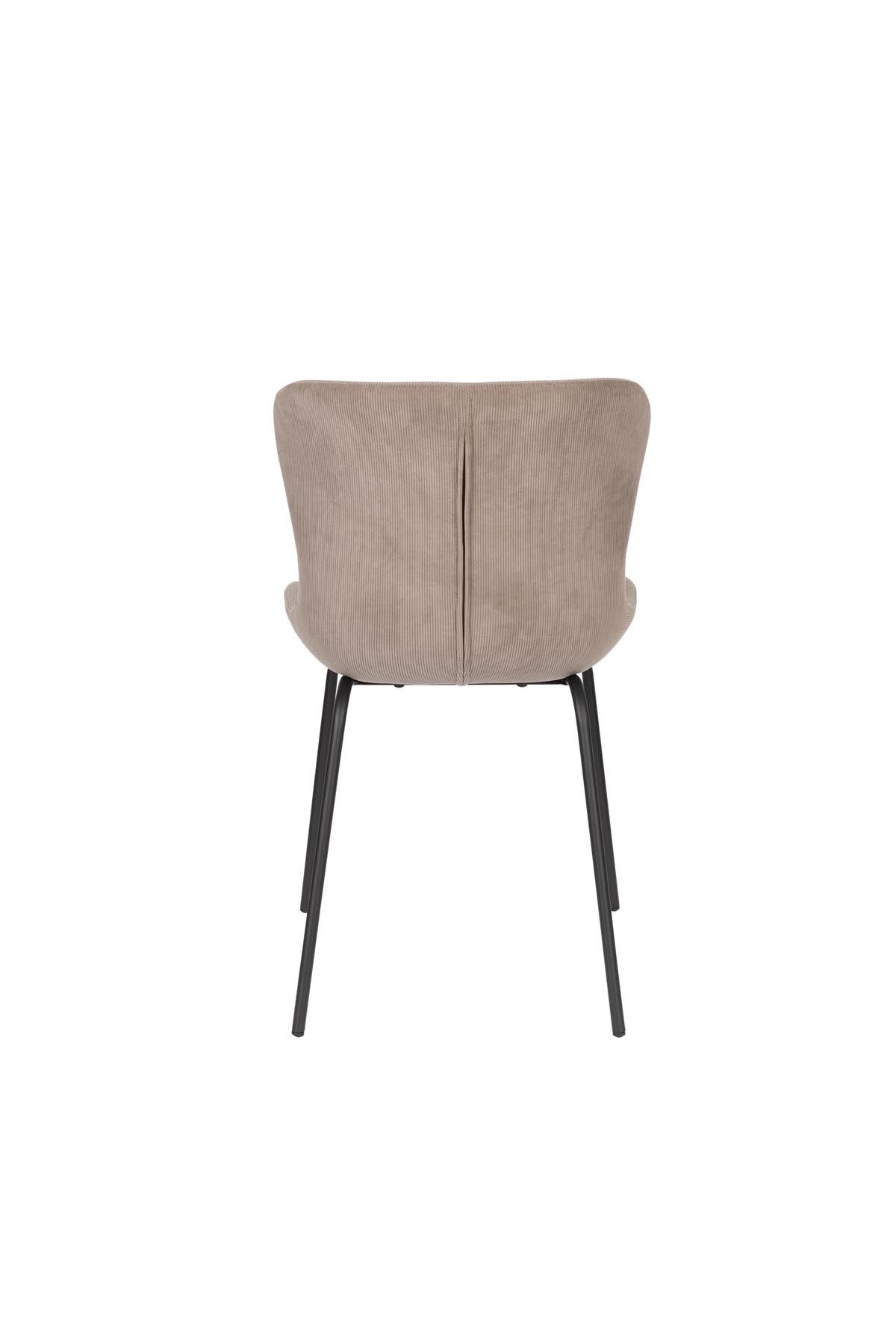 Stuhl Junzo Rib in Grau präsentiert im Onlineshop von KAQTU Design AG. Stuhl ist von White Label Living