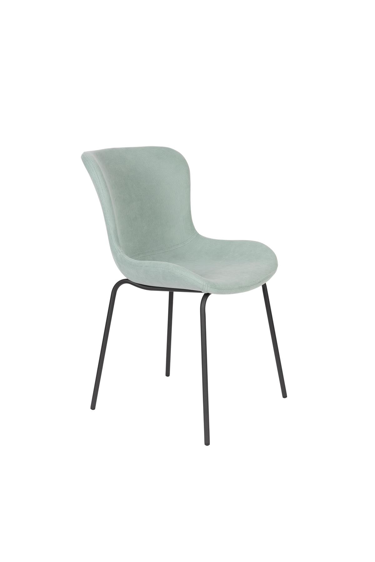 Stuhl Junzo Rib in Hellgrün präsentiert im Onlineshop von KAQTU Design AG. Stuhl ist von White Label Living