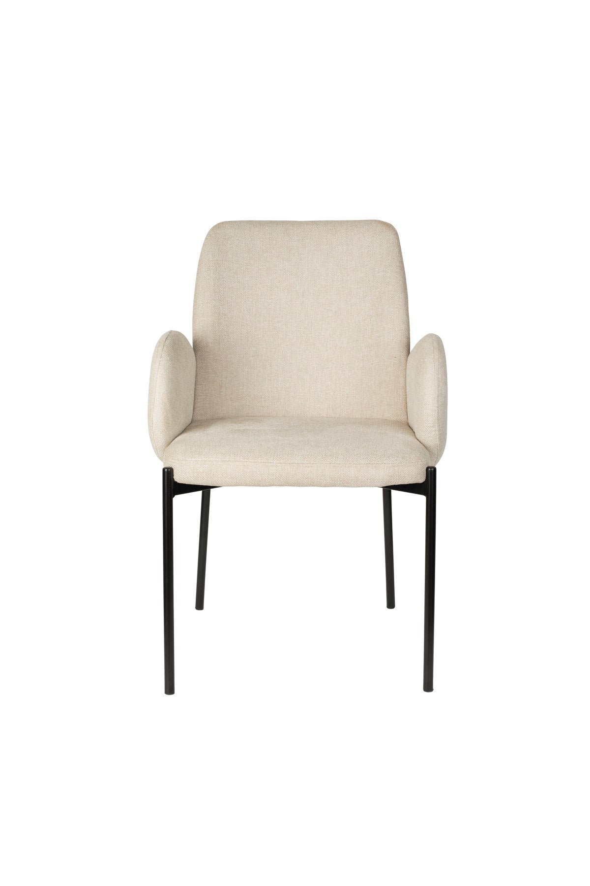 Tjarda Stuhl Taupe in Grey präsentiert im Onlineshop von KAQTU Design AG. Stuhl mit Armlehne ist von White Label Living