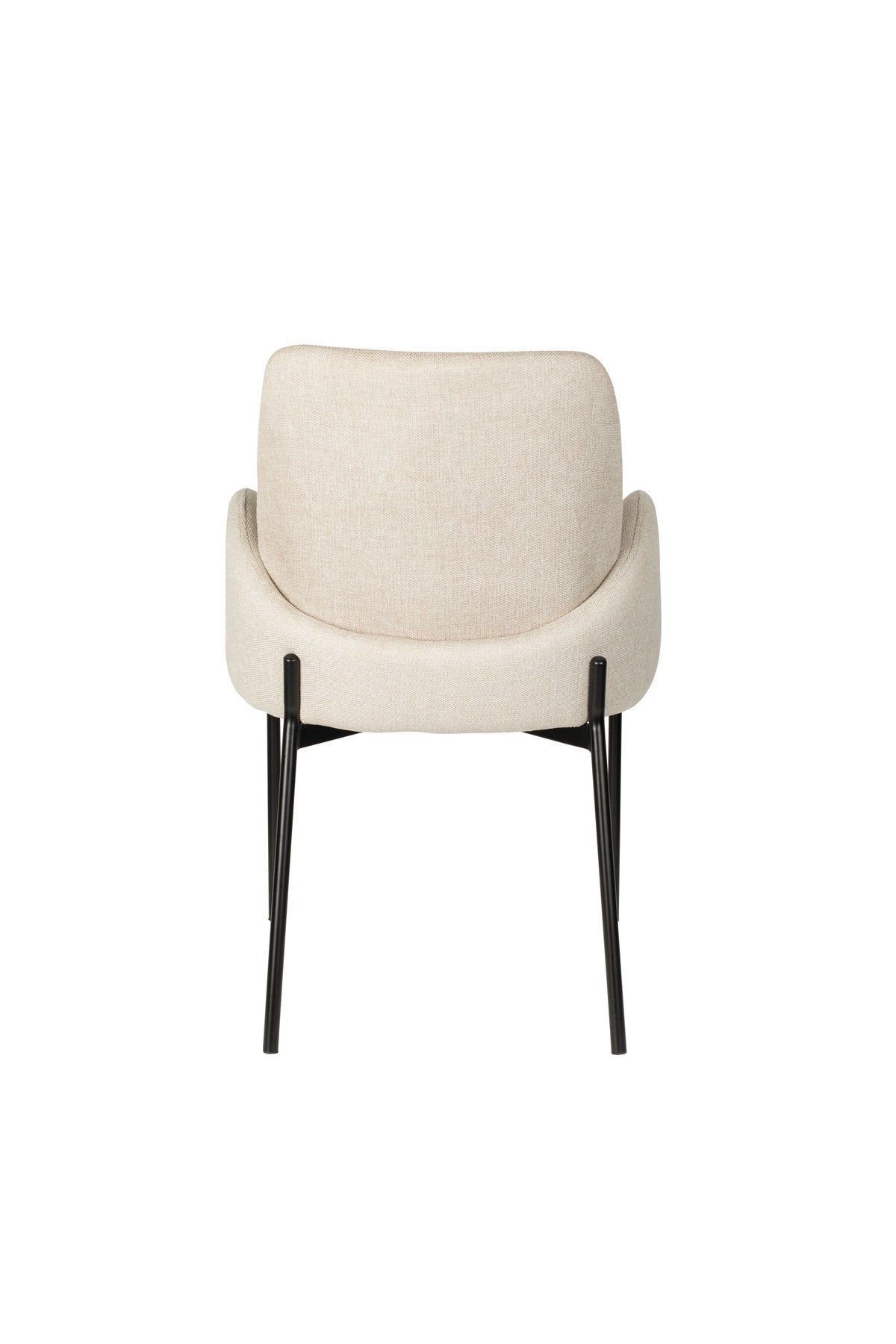 Tjarda Stuhl Taupe in Grey präsentiert im Onlineshop von KAQTU Design AG. Stuhl mit Armlehne ist von White Label Living