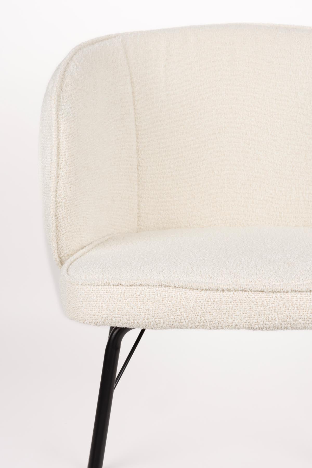 Stuhl Joa Weiss in Weiss präsentiert im Onlineshop von KAQTU Design AG. Schalenstuhl ist von White Label Living