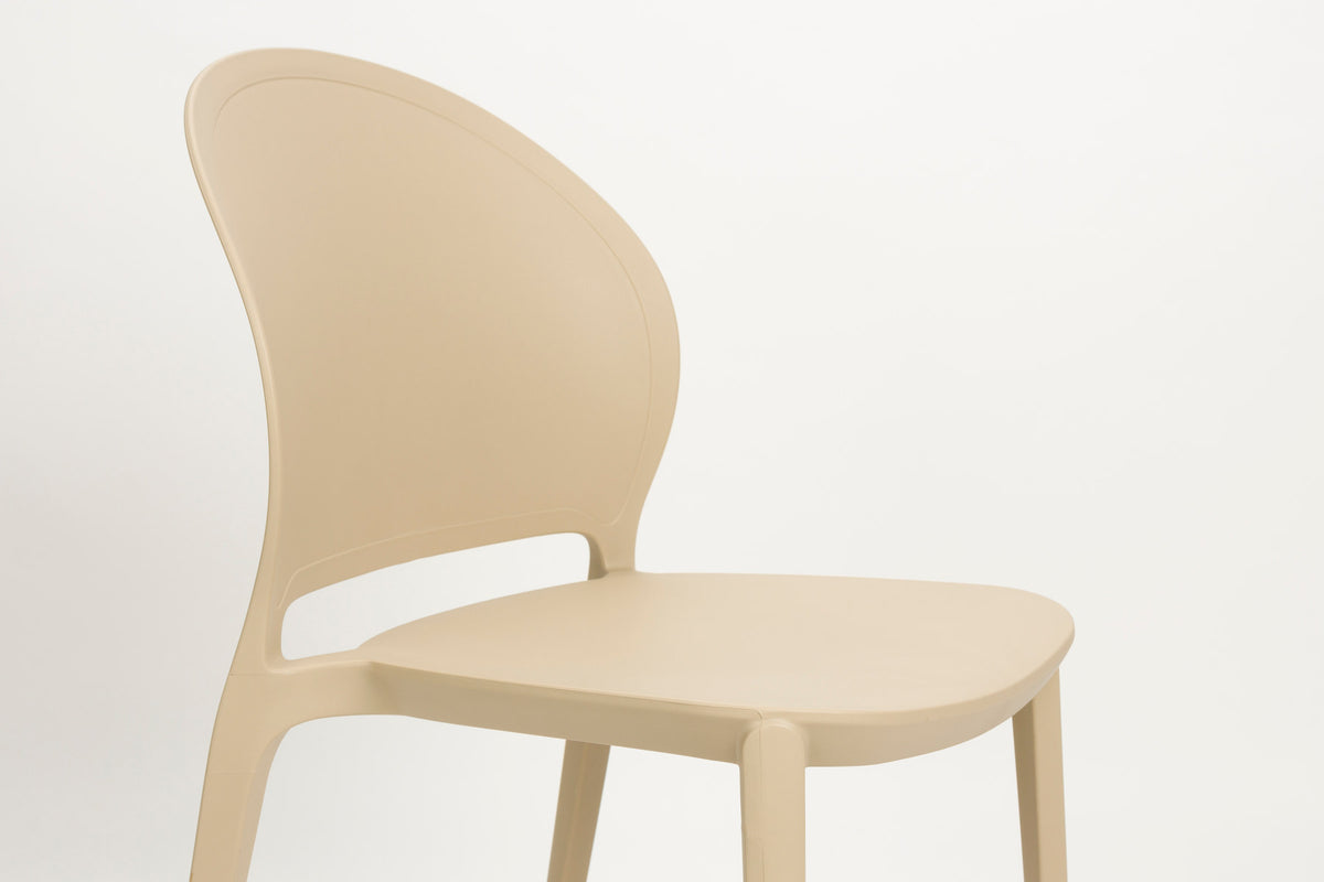 Outdoor-Stuhl Sjoerd Beige in beige präsentiert im Onlineshop von KAQTU Design AG. Stuhl ist von White Label Living