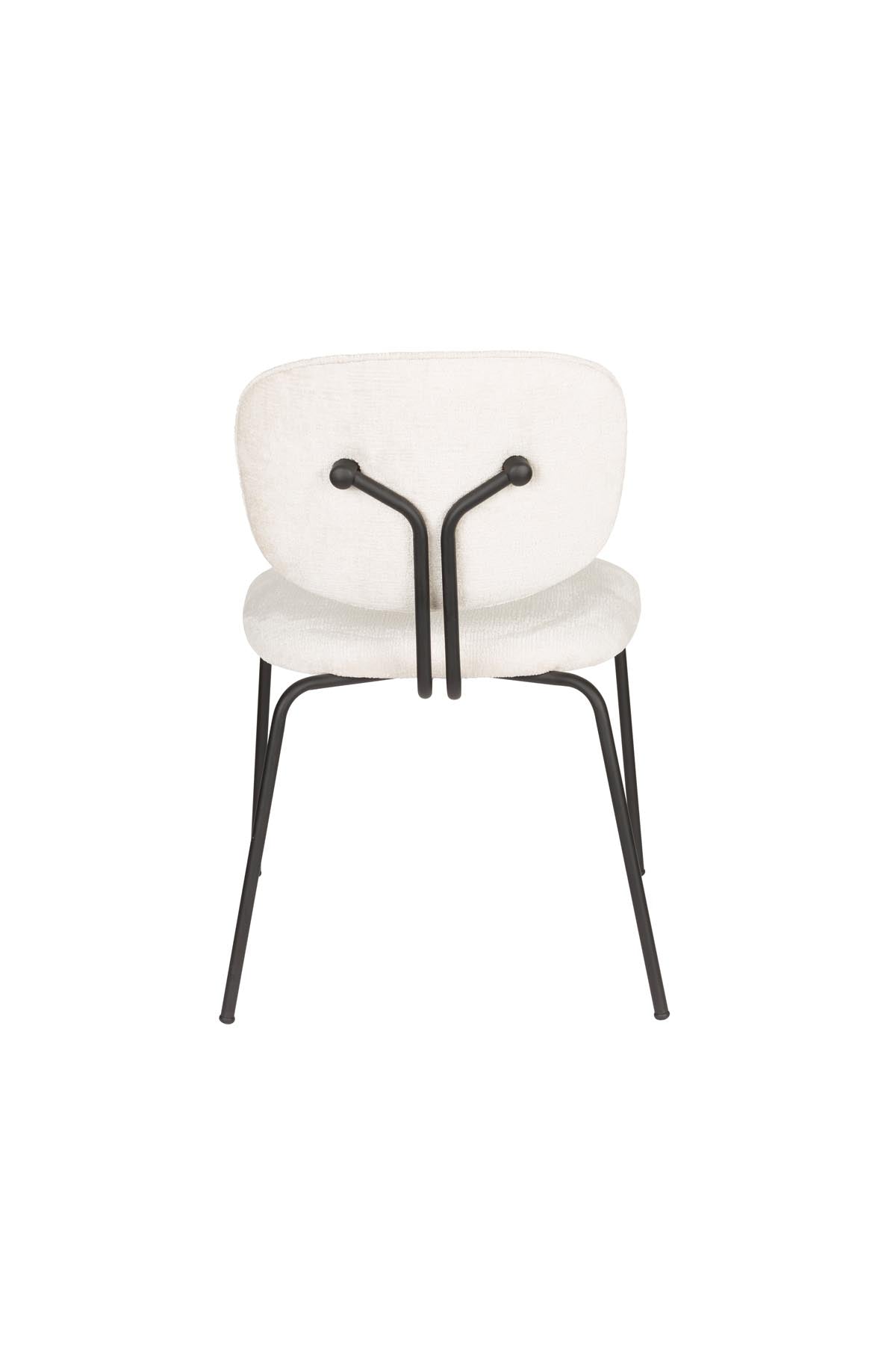 Stuhl Bouton Off-White in beige präsentiert im Onlineshop von KAQTU Design AG. Stuhl ist von White Label Living