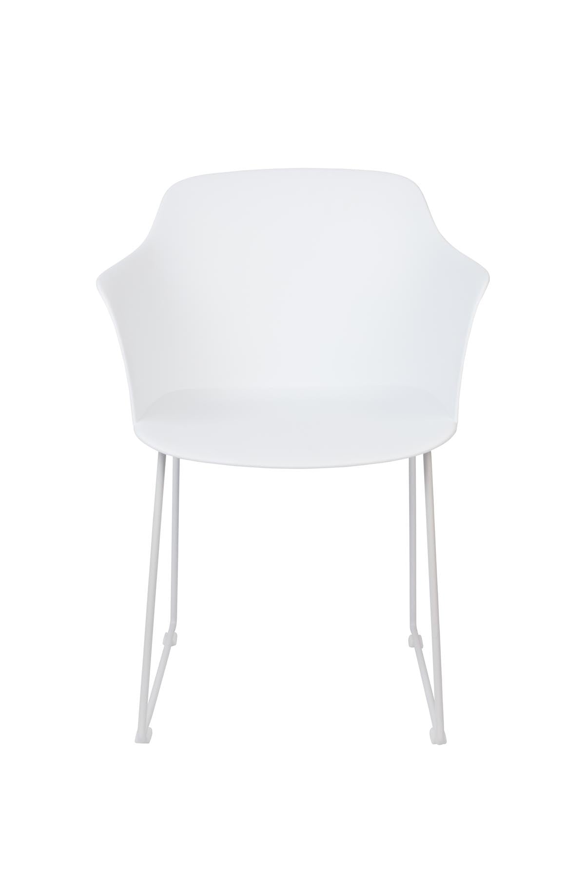 Armlehnstuhl TANGO in Weiss präsentiert im Onlineshop von KAQTU Design AG. Stuhl mit Armlehne ist von White Label Living