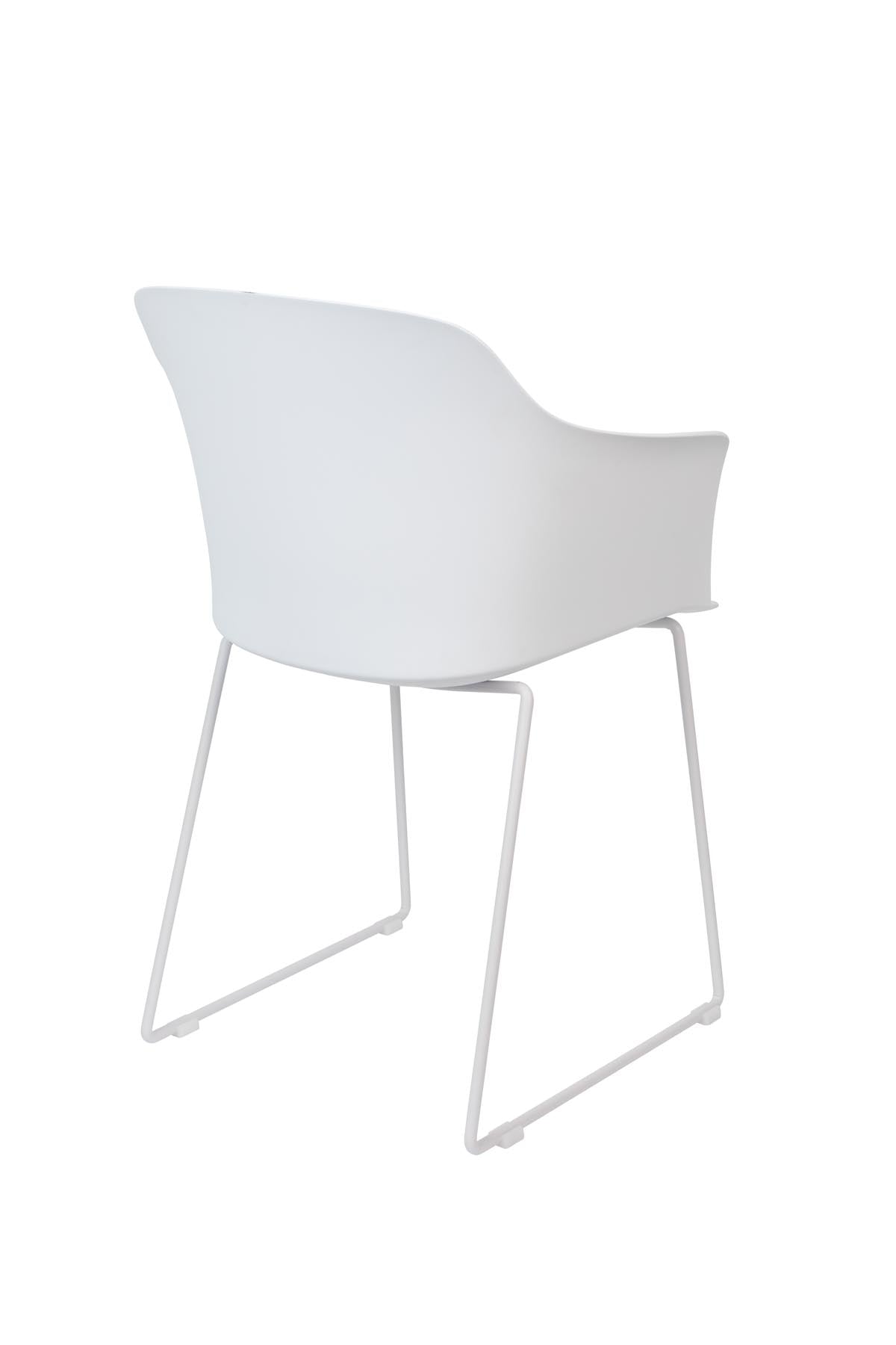 Armlehnstuhl TANGO in Weiss präsentiert im Onlineshop von KAQTU Design AG. Stuhl mit Armlehne ist von White Label Living