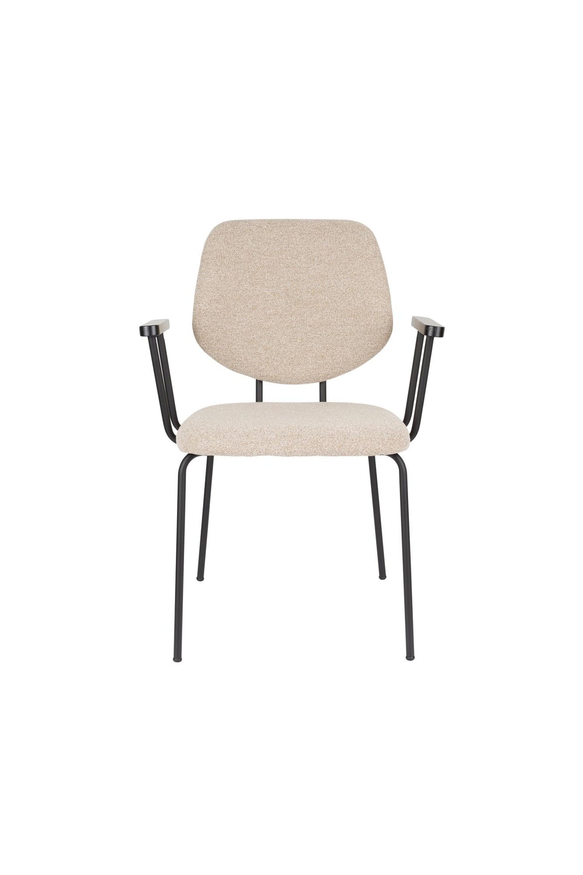 Armlehnstuhl Zelo Beige in beige präsentiert im Onlineshop von KAQTU Design AG. Stuhl mit Armlehne ist von White Label Living