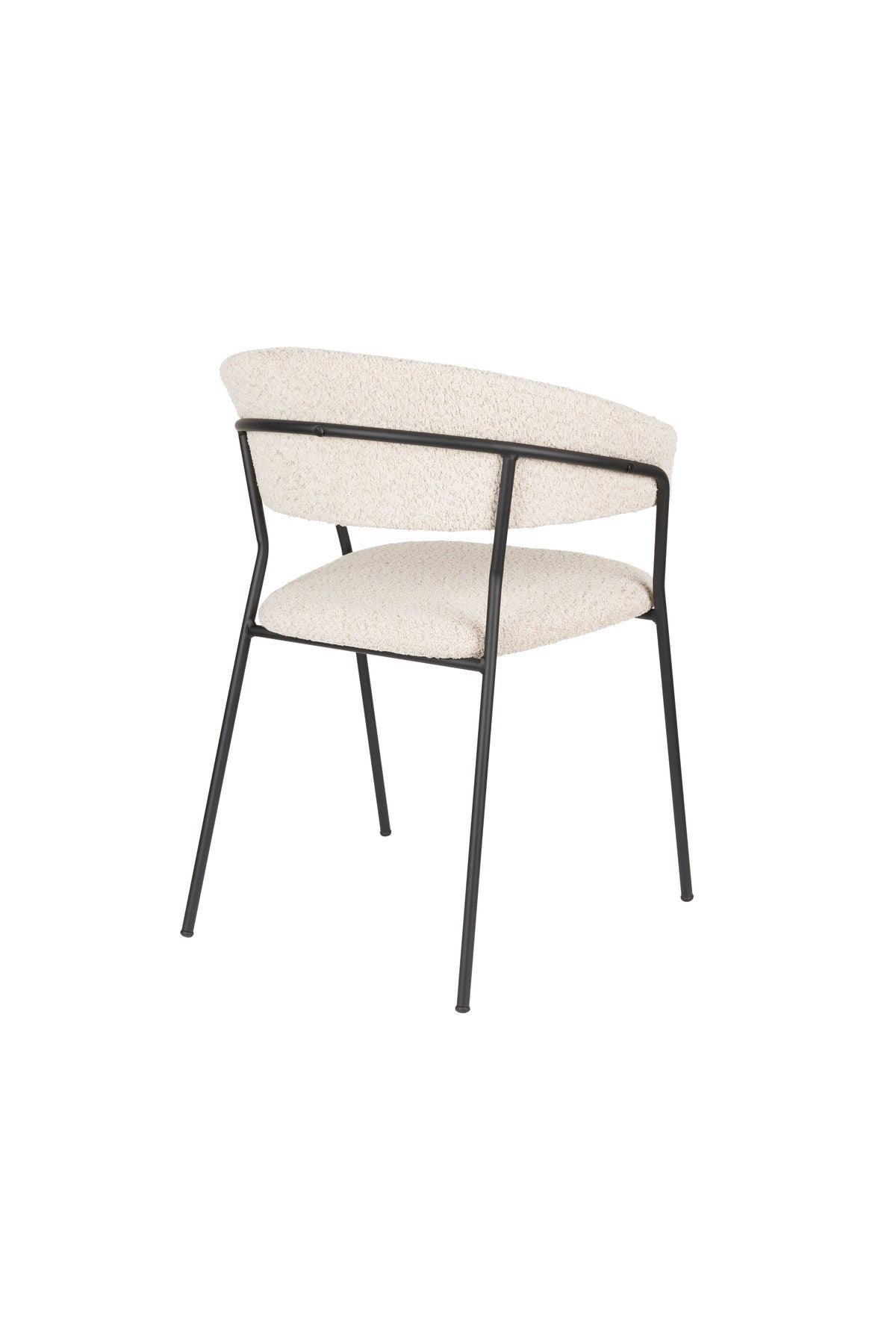Armlehnstuhl Zeri Black in beige präsentiert im Onlineshop von KAQTU Design AG. Stuhl mit Armlehne ist von White Label Living