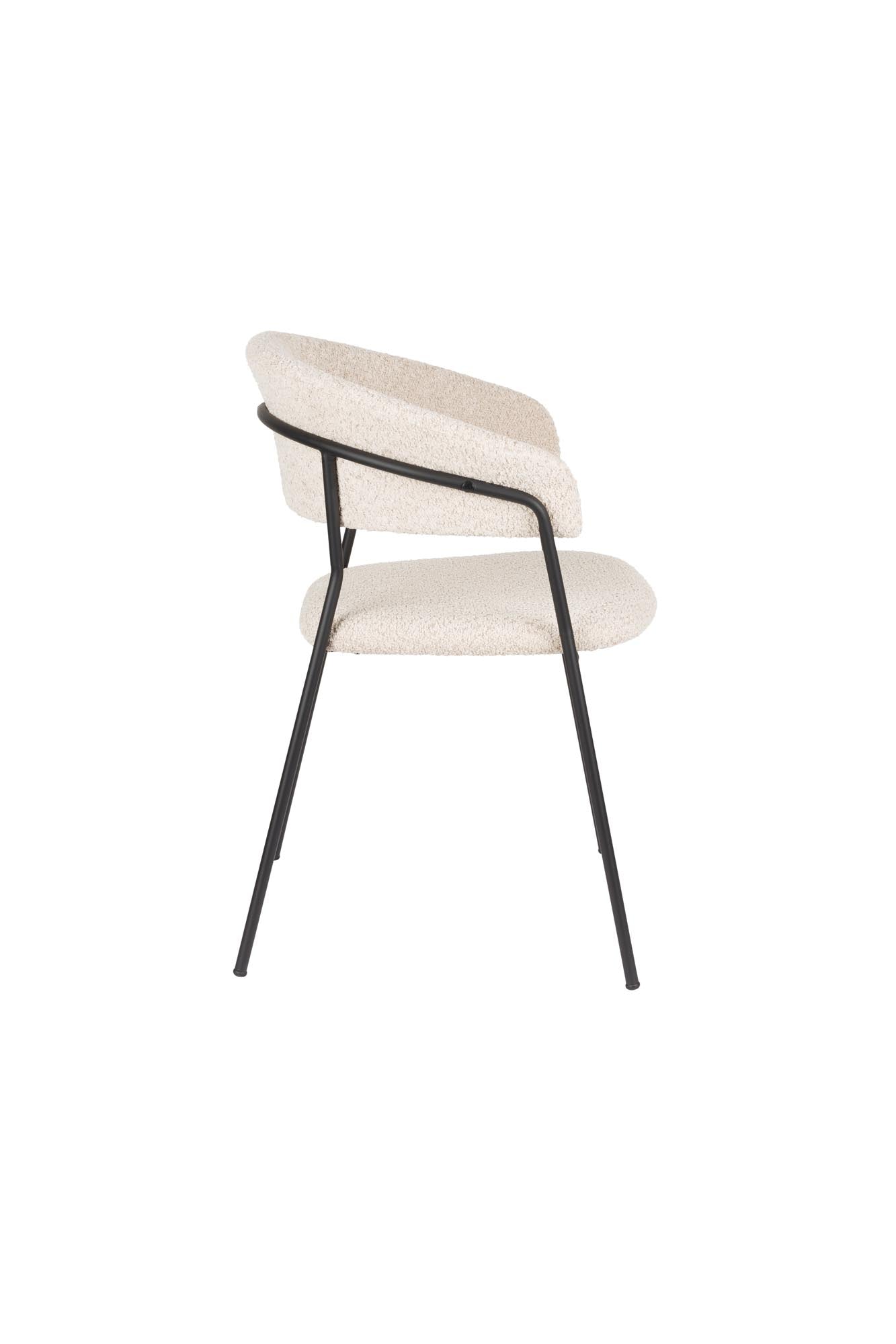 Erleben Sie den Armlehnstuhl Zeri Black von White Label Living – ein stilvolles Möbelstück, das Komfort und modernes Design in Ihr Esszimmer bringt.