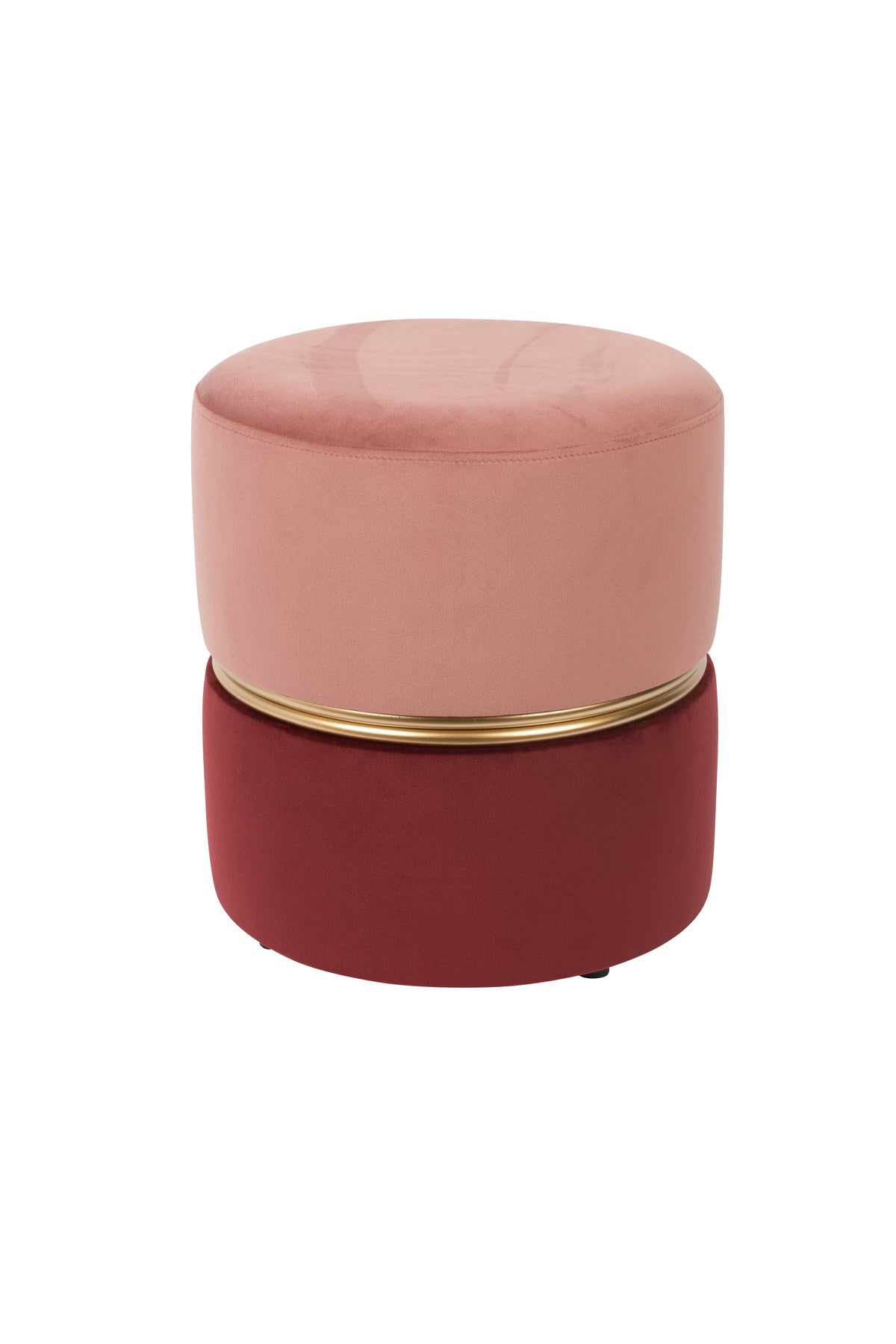 Hocker BUBBLY in Rosa/Bordeaux präsentiert im Onlineshop von KAQTU Design AG. Pouf ist von White Label Living