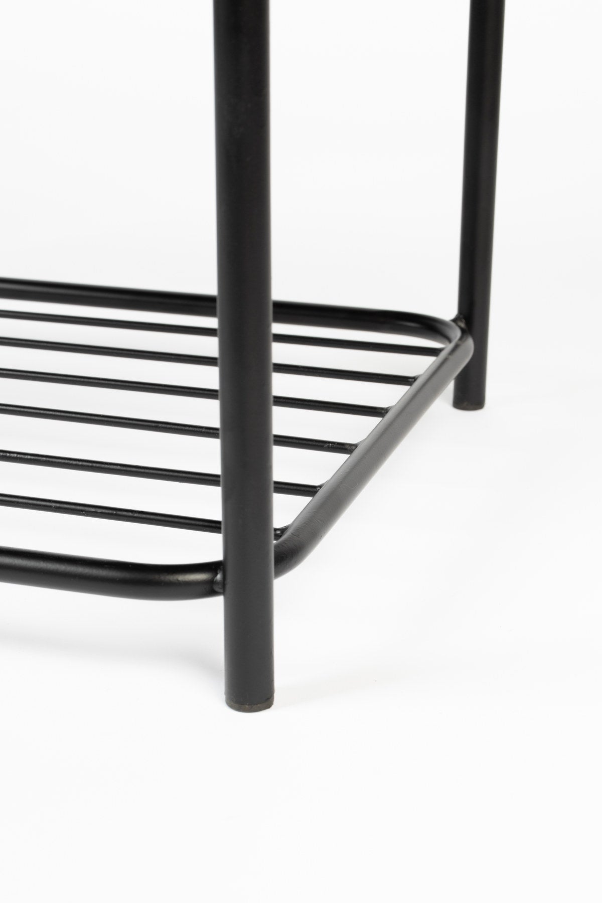 Hocker Milou in Grau/Schwarz präsentiert im Onlineshop von KAQTU Design AG. Hocker ist von White Label Living