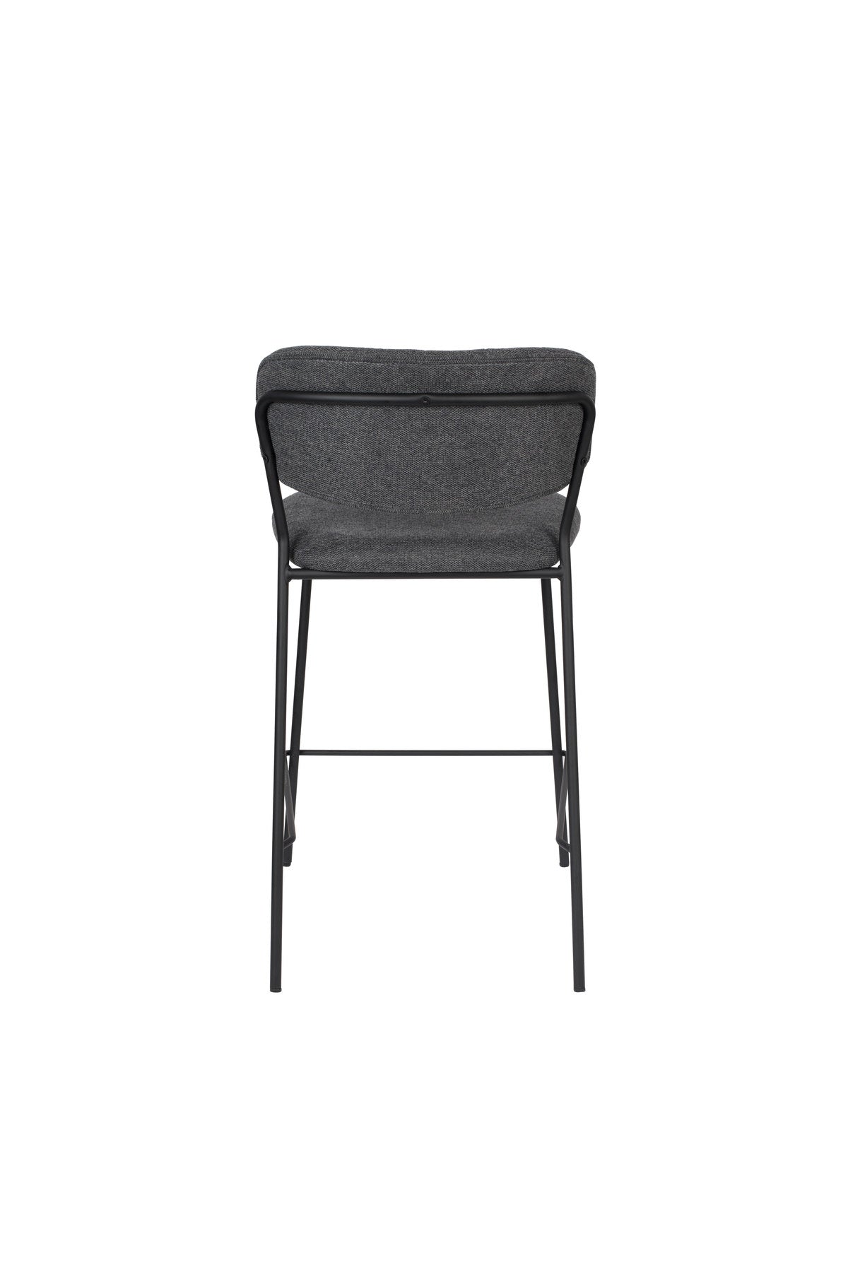 Barstuhl Jolien gepolstert in Grau präsentiert im Onlineshop von KAQTU Design AG. Barstuhl ist von White Label Living