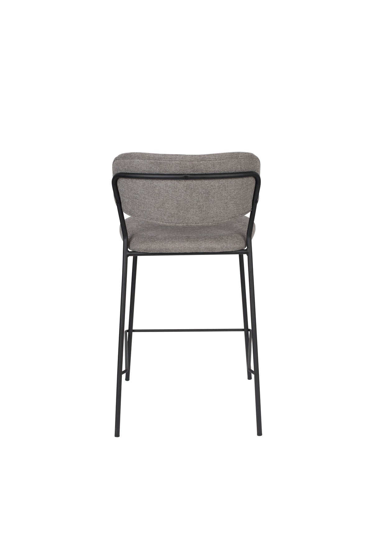 Barstuhl Jolien gepolstert in Grau präsentiert im Onlineshop von KAQTU Design AG. Barstuhl ist von White Label Living