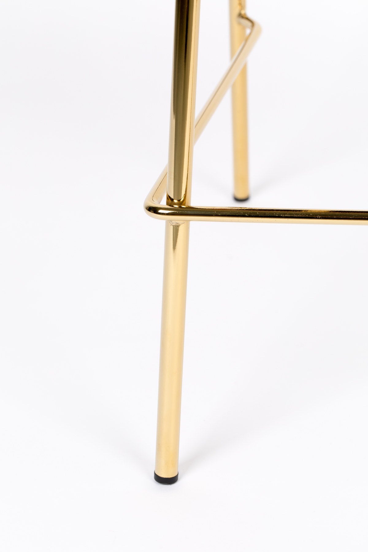 Barstuhl Jolien gepolstert in Gold/Hellgrün präsentiert im Onlineshop von KAQTU Design AG. Barstuhl ist von White Label Living