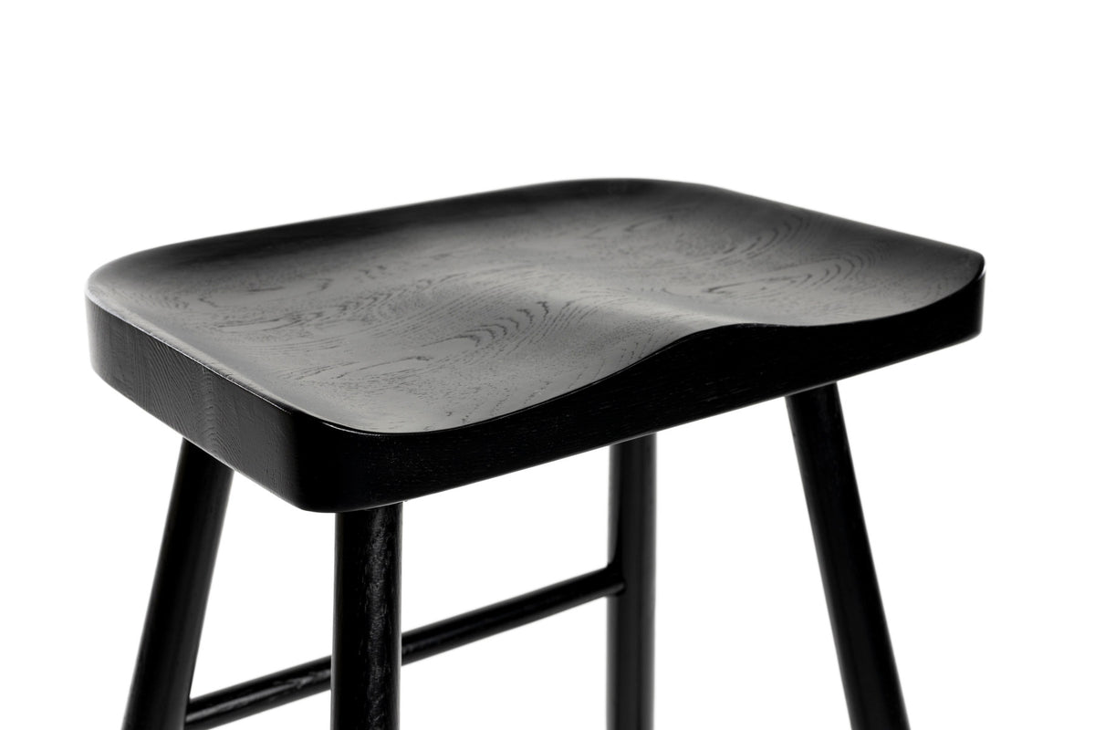 Barstuhl VANDER in Schwarz präsentiert im Onlineshop von KAQTU Design AG. Barhocker ist von White Label Living