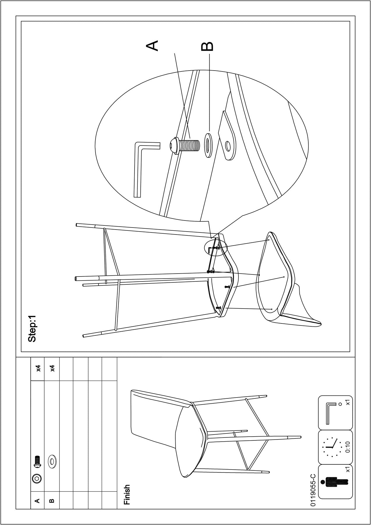 Barstuhl LIONEL in Dunkelgrau präsentiert im Onlineshop von KAQTU Design AG. Barstuhl ist von White Label Living