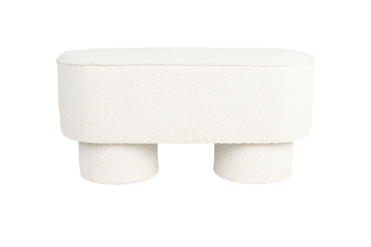 Bank Marcos in Weiss präsentiert im Onlineshop von KAQTU Design AG. Sitzbank ist von White Label Living