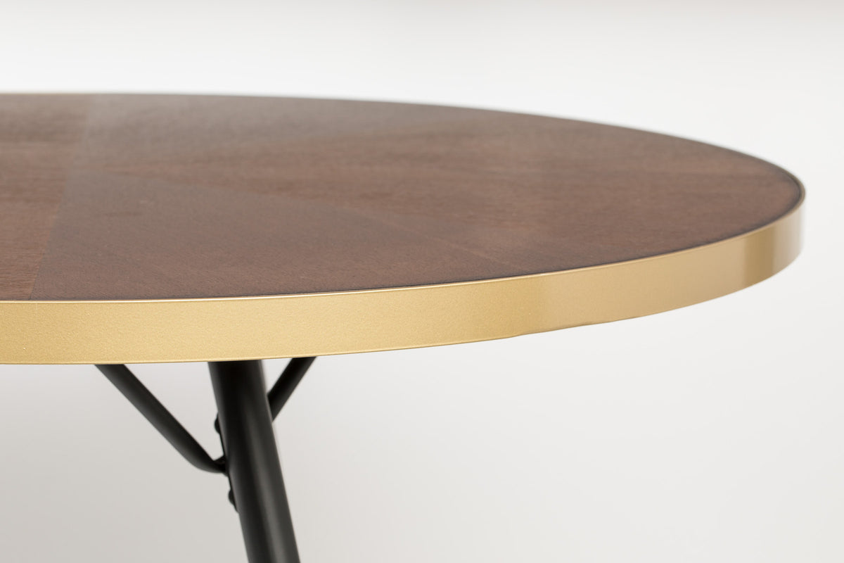 Tisch DENISE OVAL in Mehrfarbig präsentiert im Onlineshop von KAQTU Design AG. Esstisch ist von White Label Living