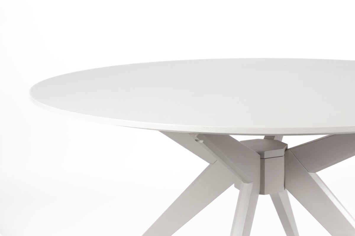 Tisch Zeme Round in beige präsentiert im Onlineshop von KAQTU Design AG. Esstisch ist von White Label Living