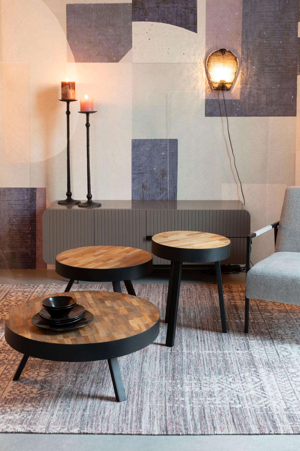 Beistelltisch SURI in Braun präsentiert im Onlineshop von KAQTU Design AG. Couchtisch ist von White Label Living