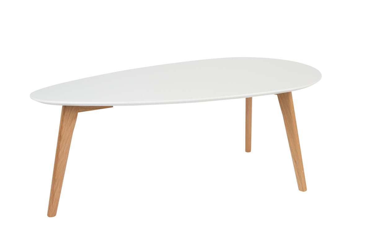 Beistelltisch Drop 2er Set in Weiss/Natur präsentiert im Onlineshop von KAQTU Design AG. Couchtisch ist von White Label Living