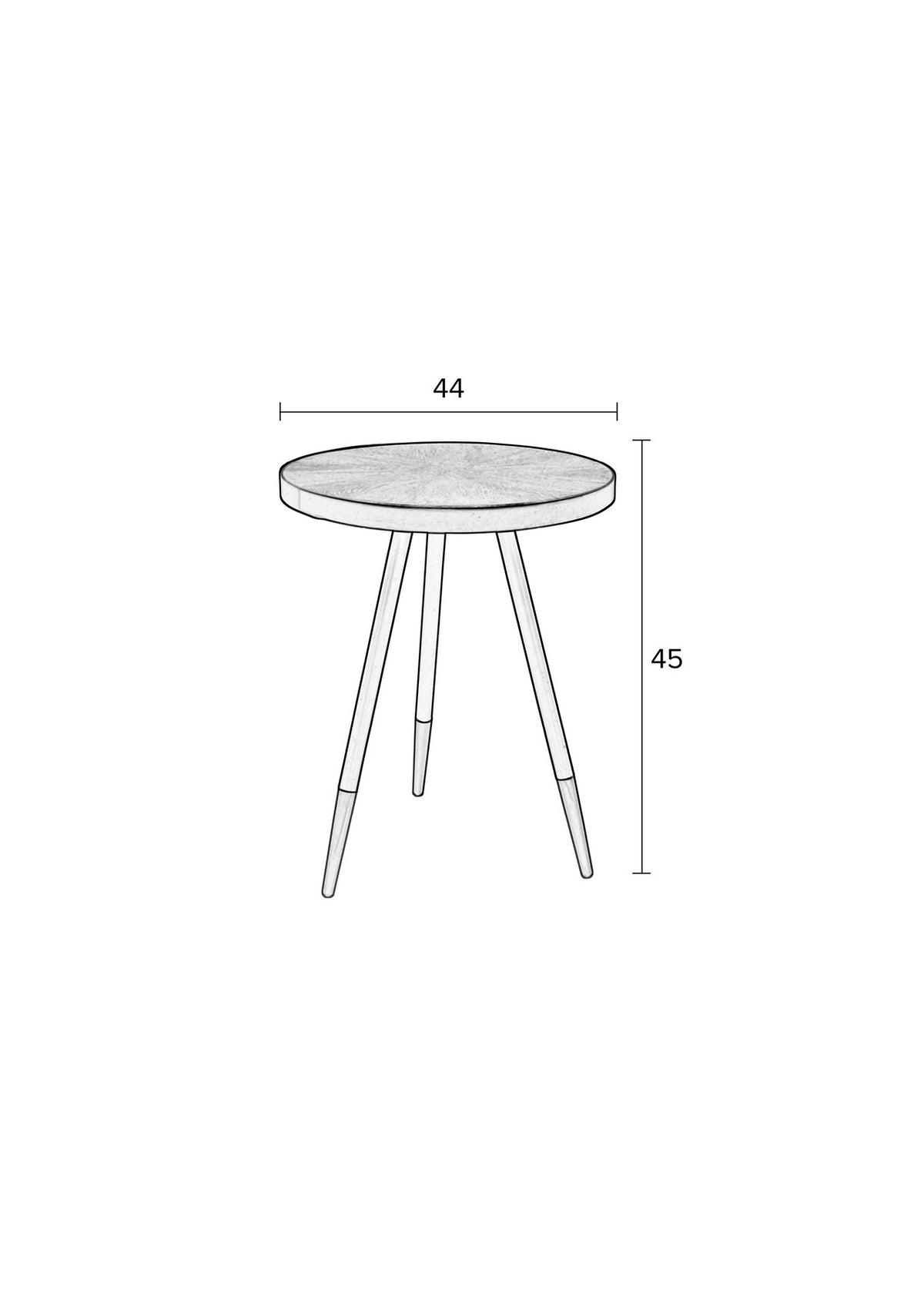 Beistelltisch DENISE in Mehrfarbig präsentiert im Onlineshop von KAQTU Design AG. Beistelltisch ist von White Label Living
