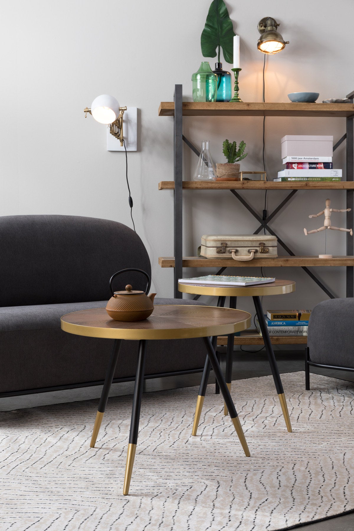 Beistelltisch DENISE in Mehrfarbig präsentiert im Onlineshop von KAQTU Design AG. Couchtisch ist von White Label Living