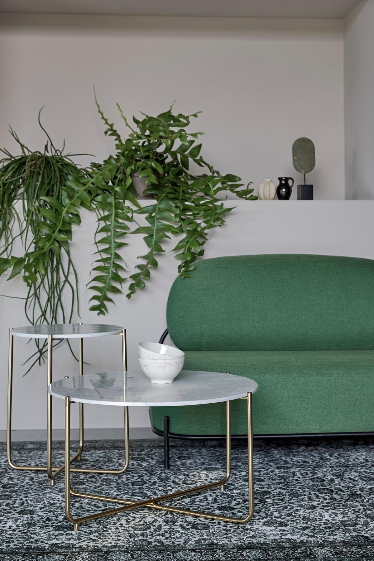 Beistelltisch TIMPA MARBLE in Weiss präsentiert im Onlineshop von KAQTU Design AG. Couchtisch ist von White Label Living