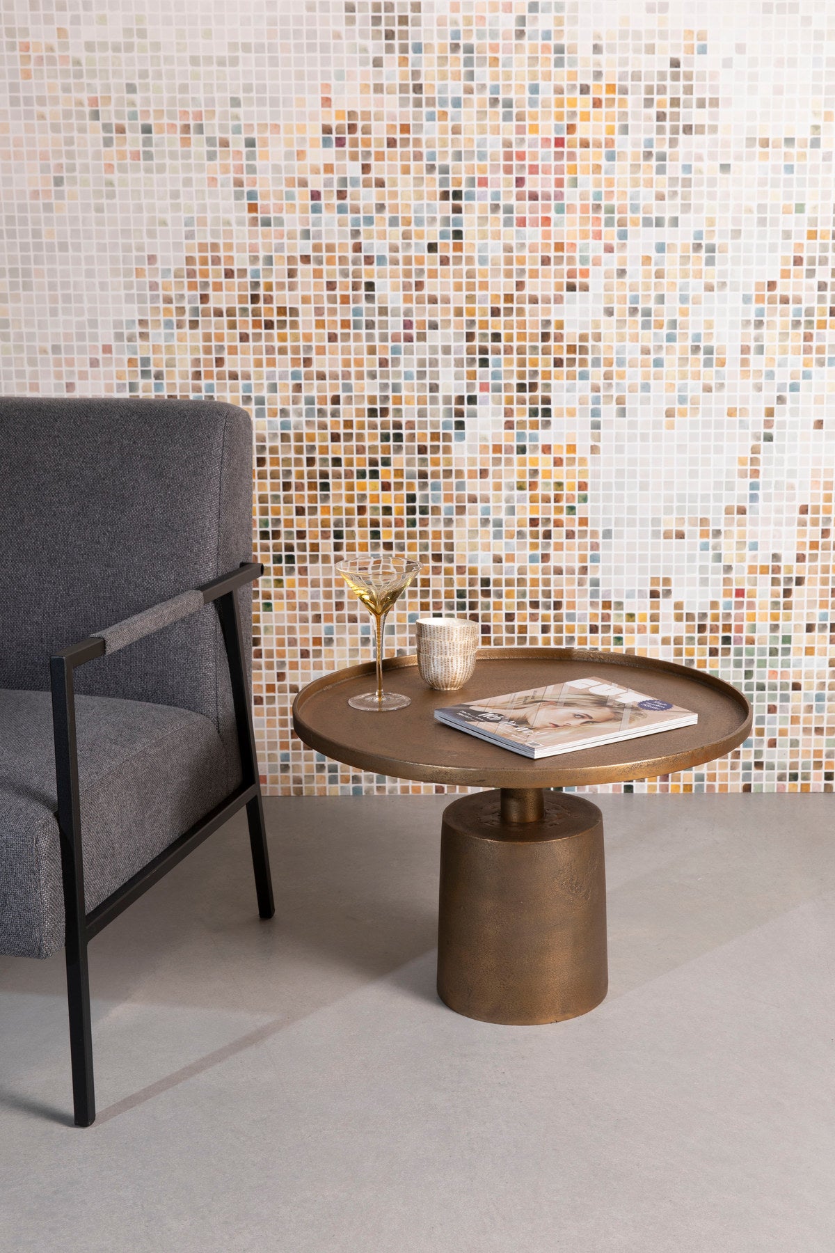 Beistelltisch MASON in Kupfer präsentiert im Onlineshop von KAQTU Design AG. Couchtisch ist von White Label Living