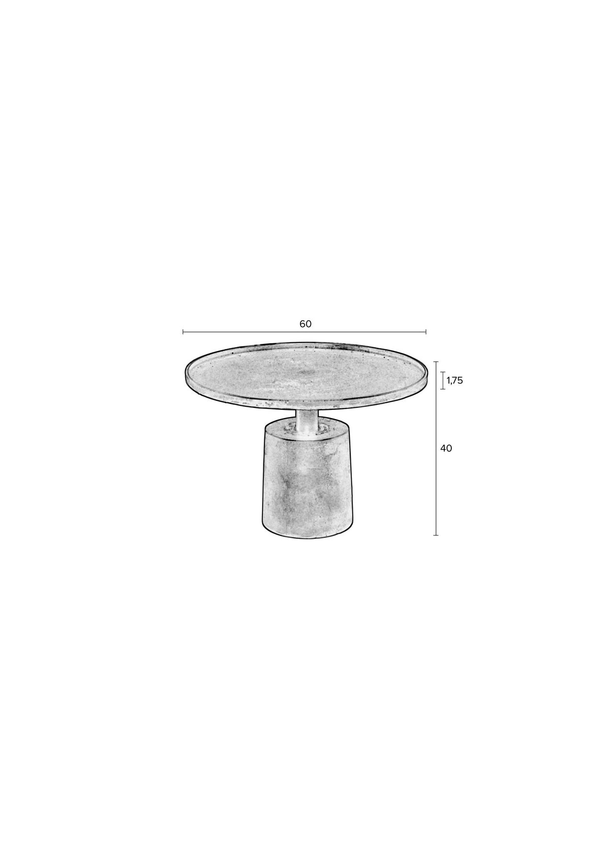Beistelltisch MASON in Kupfer präsentiert im Onlineshop von KAQTU Design AG. Couchtisch ist von White Label Living