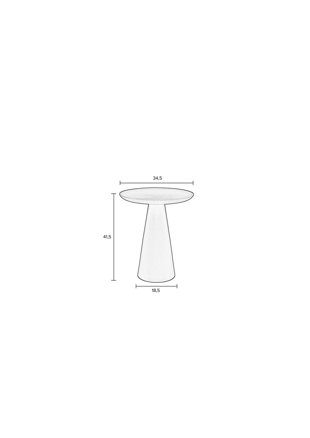 Beistelltisch Ringar in Blau präsentiert im Onlineshop von KAQTU Design AG. Beistelltisch ist von White Label Living