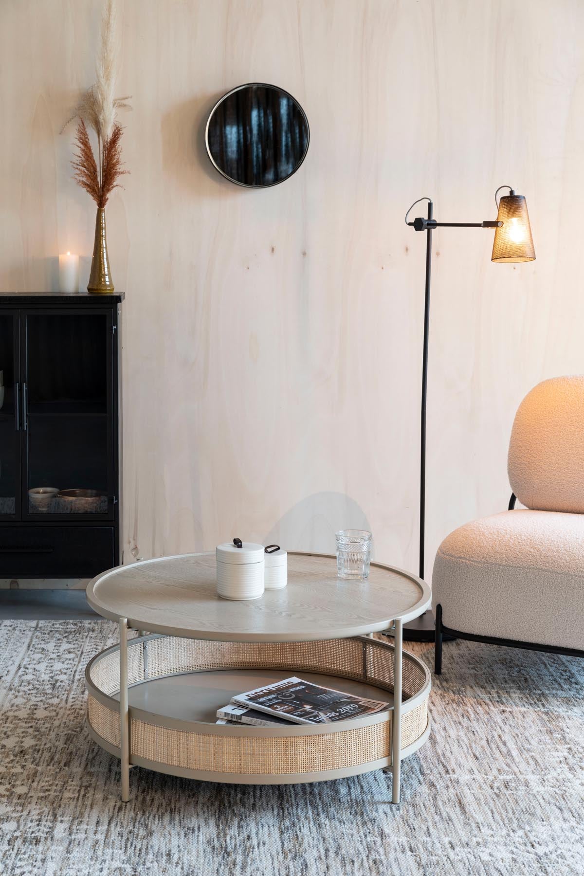 Beistelltisch MAKOTO in Sand präsentiert im Onlineshop von KAQTU Design AG. Couchtisch ist von White Label Living