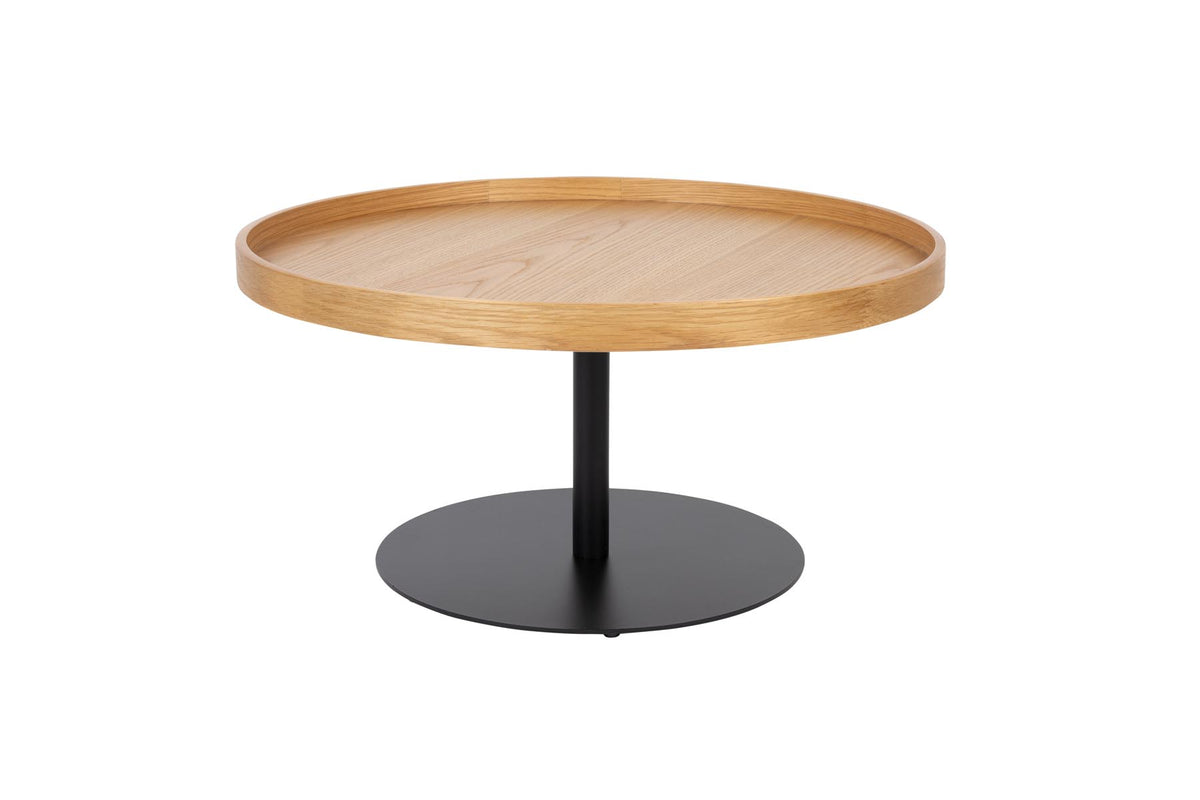 Beistelltisch Yuri Oak L in Braun präsentiert im Onlineshop von KAQTU Design AG. Couchtisch ist von White Label Living