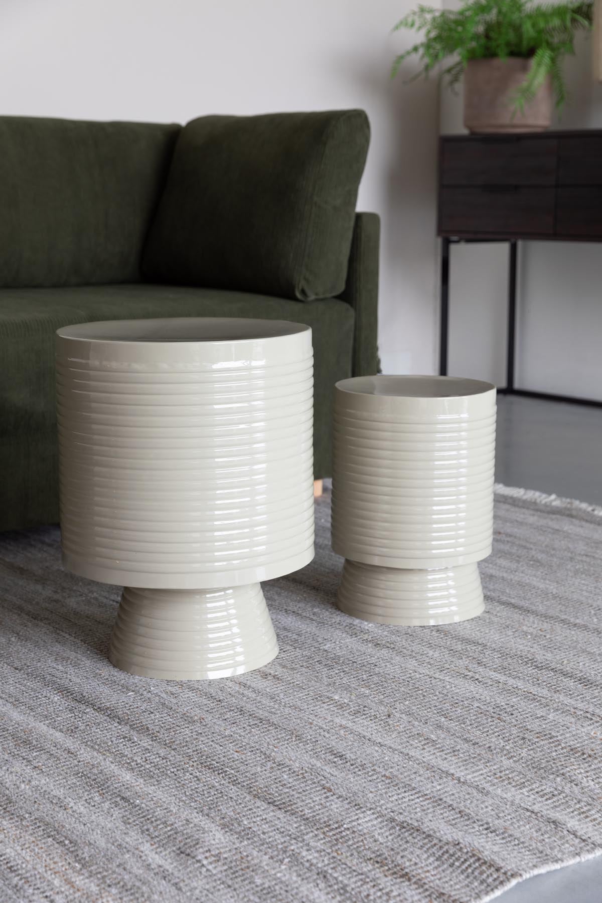 Sven Beistelltisch Elfenbein L in Weiss präsentiert im Onlineshop von KAQTU Design AG. Beistelltisch ist von White Label Living
