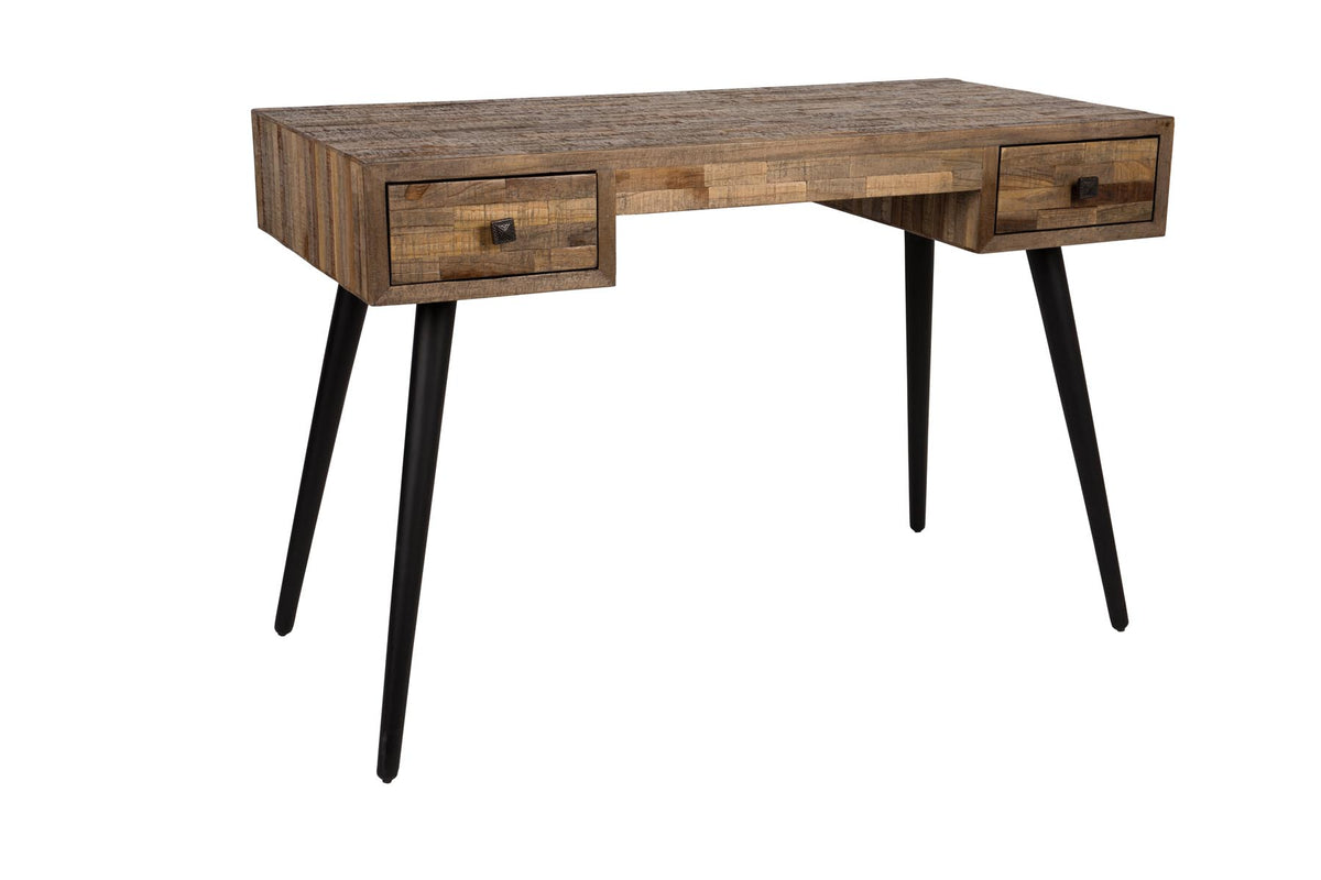 Schreibtisch LEO in Braun präsentiert im Onlineshop von KAQTU Design AG. Schreibtisch ist von White Label Living