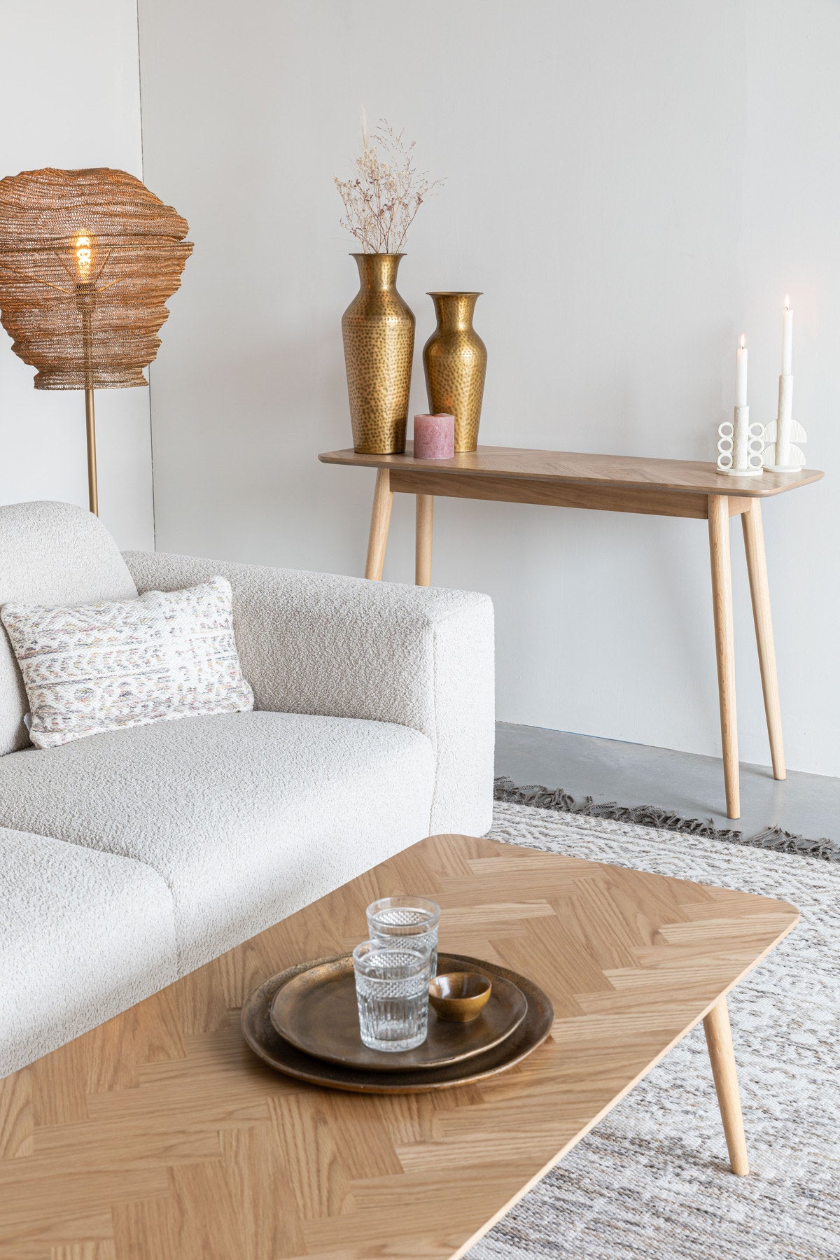 Konsolentisch Fabio in Natur präsentiert im Onlineshop von KAQTU Design AG. Konsolentisch ist von White Label Living