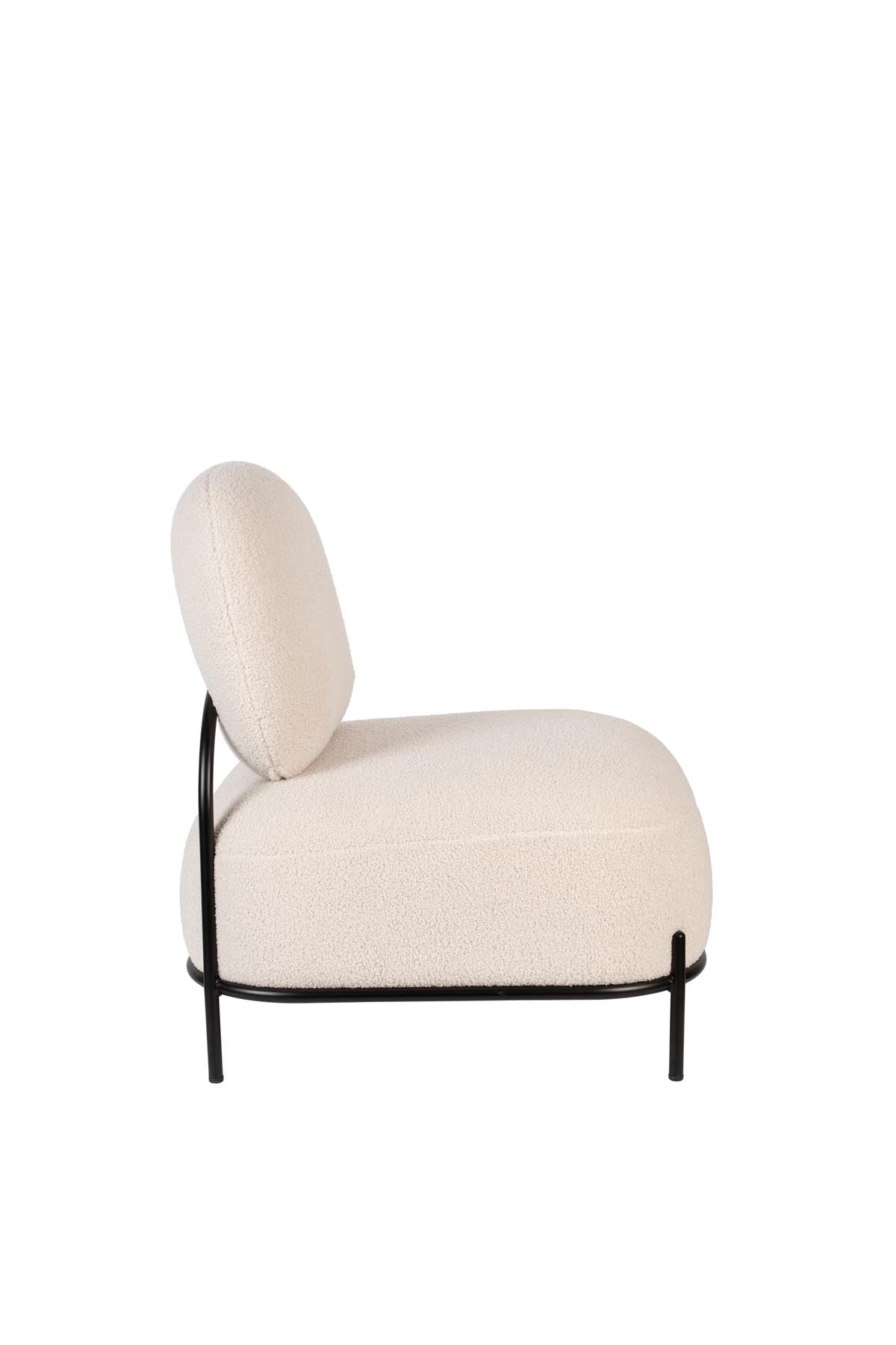 Sessel POLLY in Elfenbein präsentiert im Onlineshop von KAQTU Design AG. Sessel ist von White Label Living