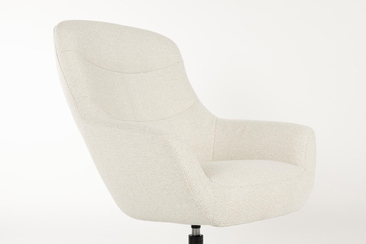 Sessel Yuki in Weiss präsentiert im Onlineshop von KAQTU Design AG. Sessel mit Armlehnen ist von White Label Living